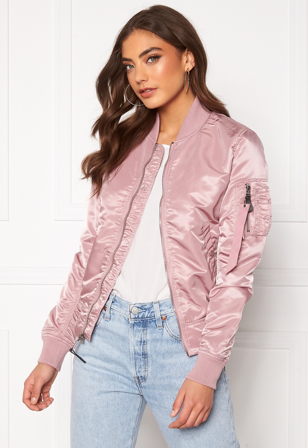 Alpha Industries MA-1 VF LW 397 Silver Pink - Bubbleroom