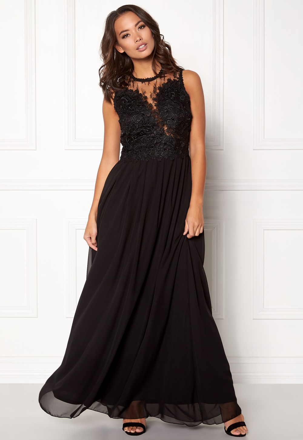 ax paris black crochet dress
