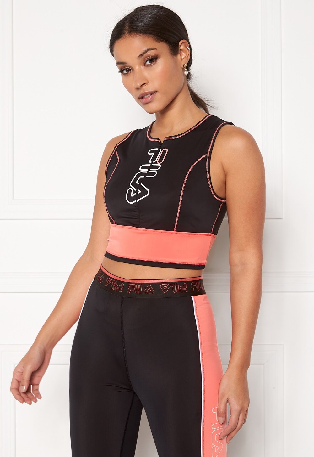 fila pink crop top