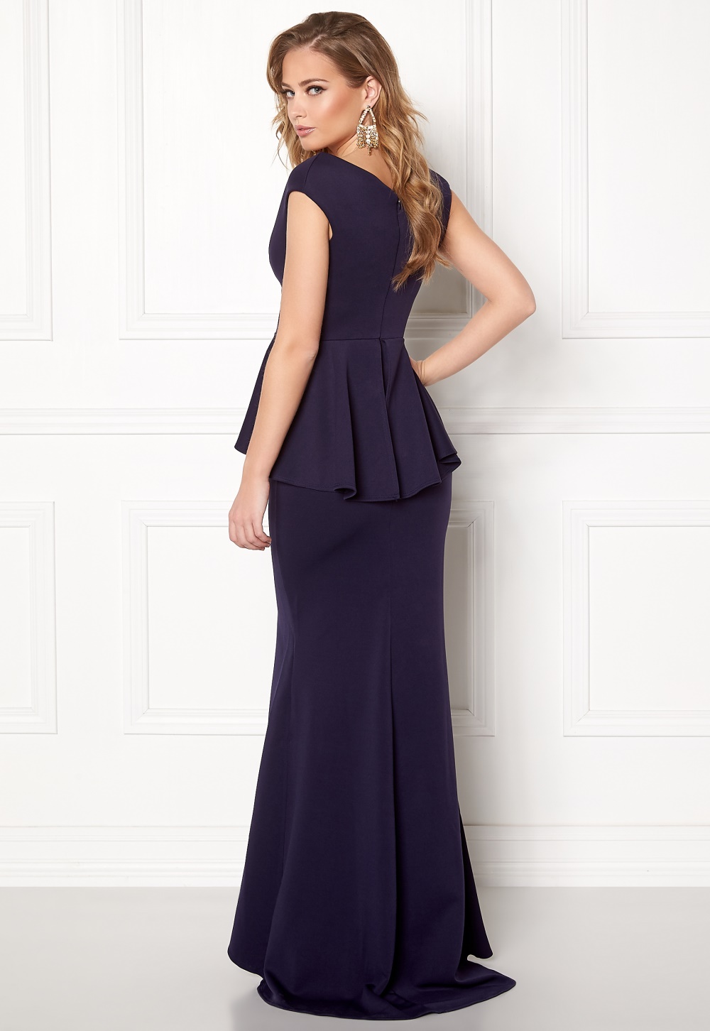 peplum maxi