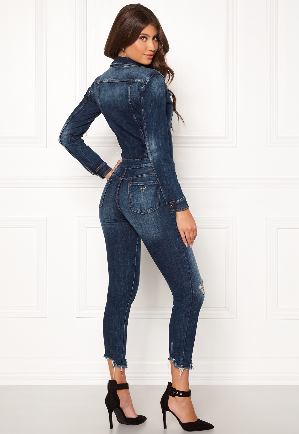 hisa denim jumpsuit