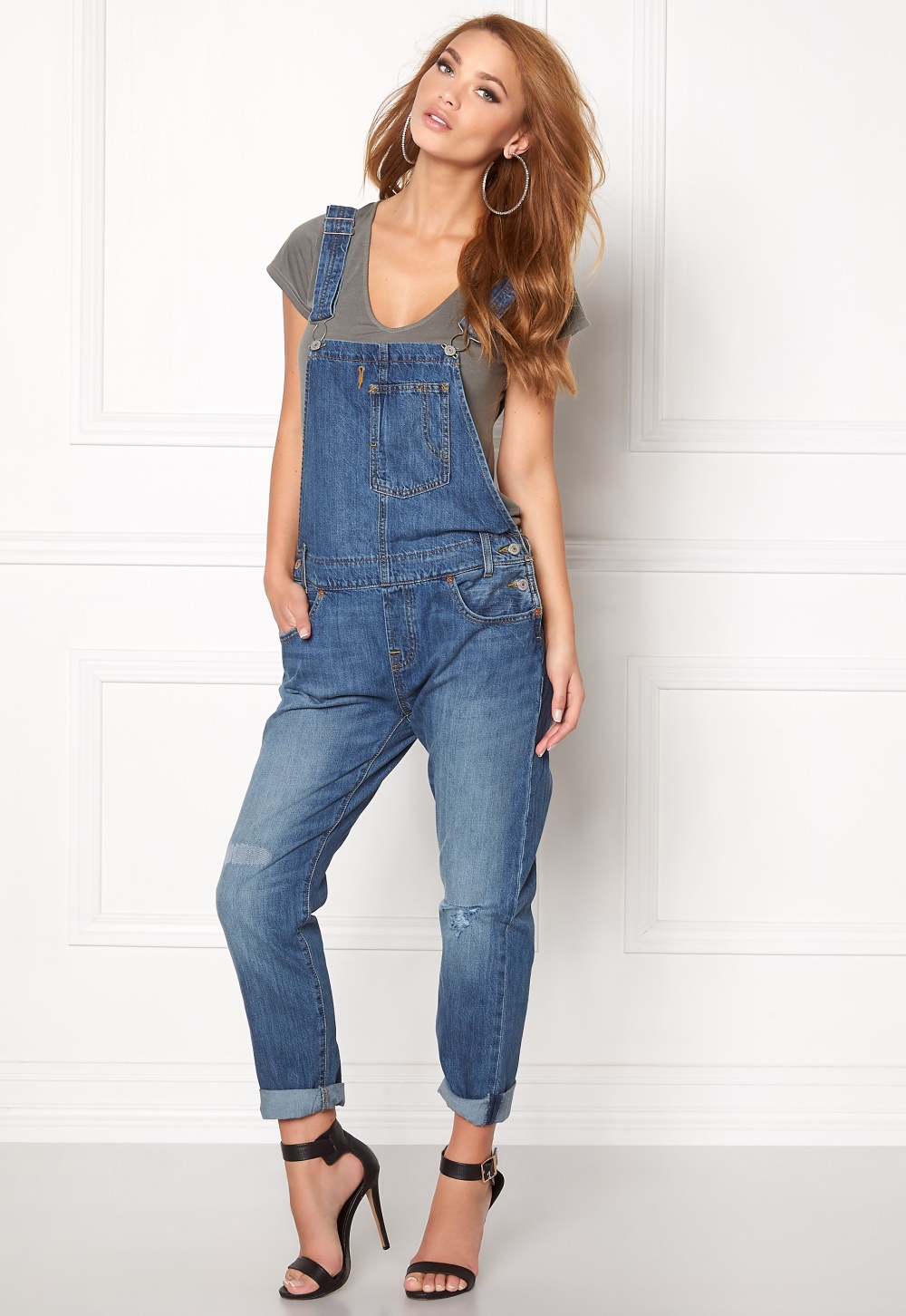 blue and gold overalls