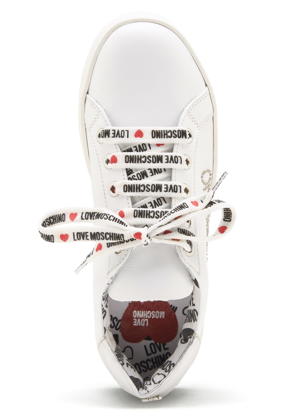 love moschino white sneakers