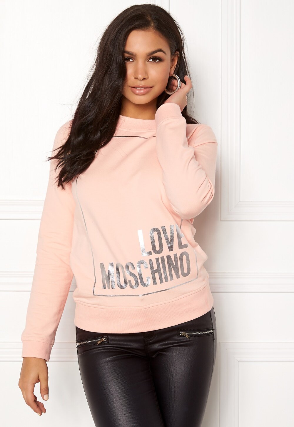 pink moschino sweater
