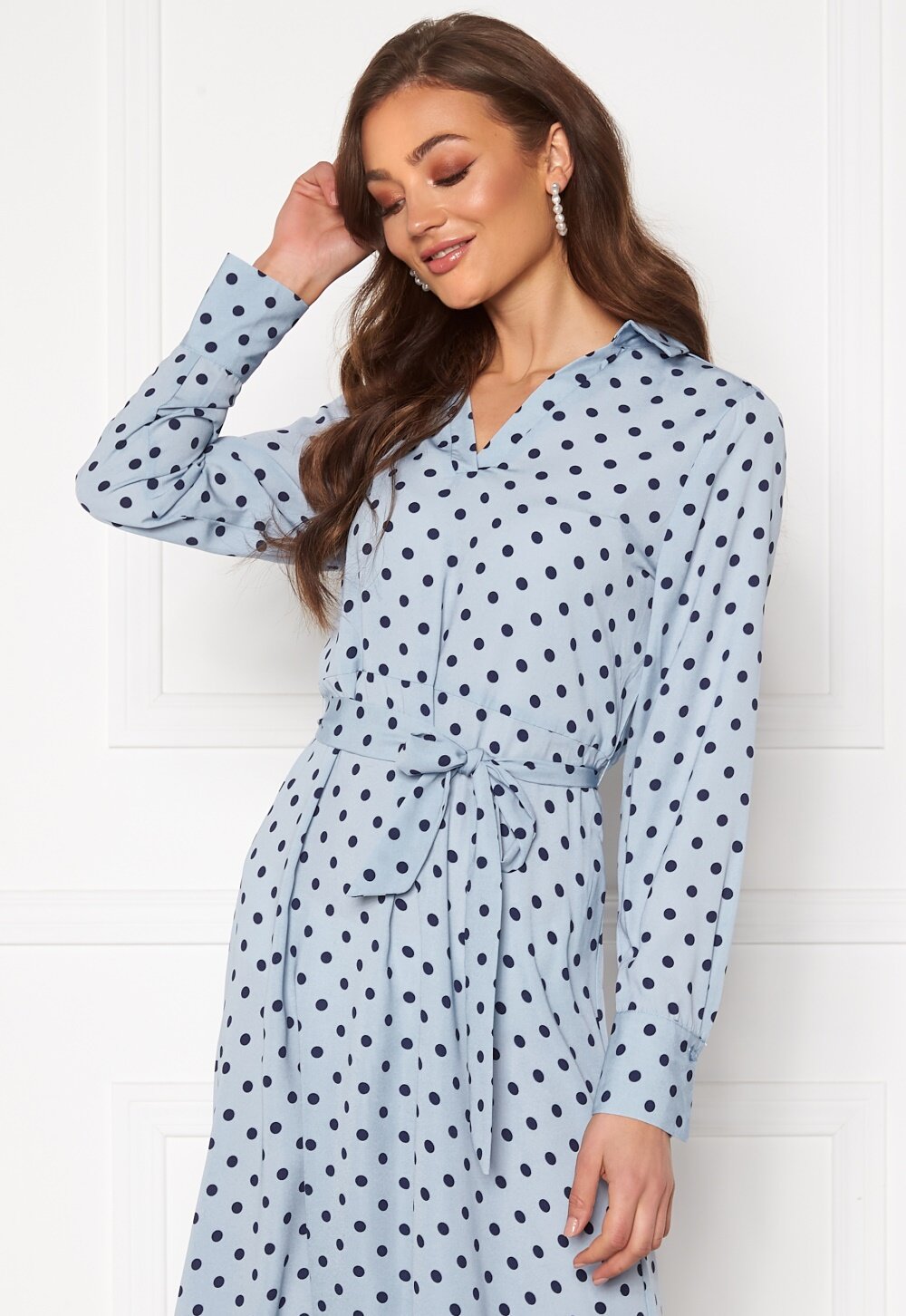 next blue polka dot dress