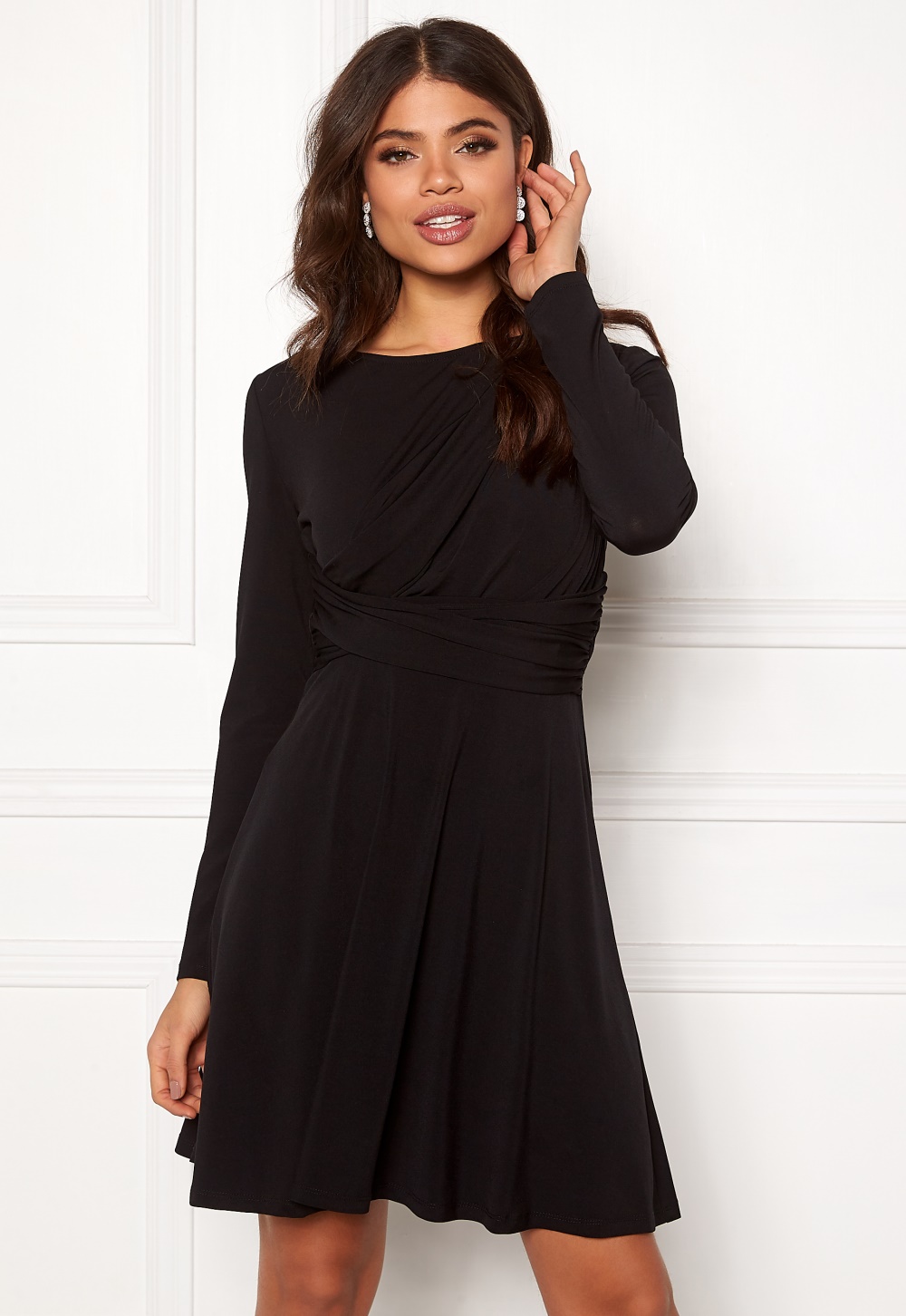 ONLY Xenia L/S Dress Black - Bubbleroom