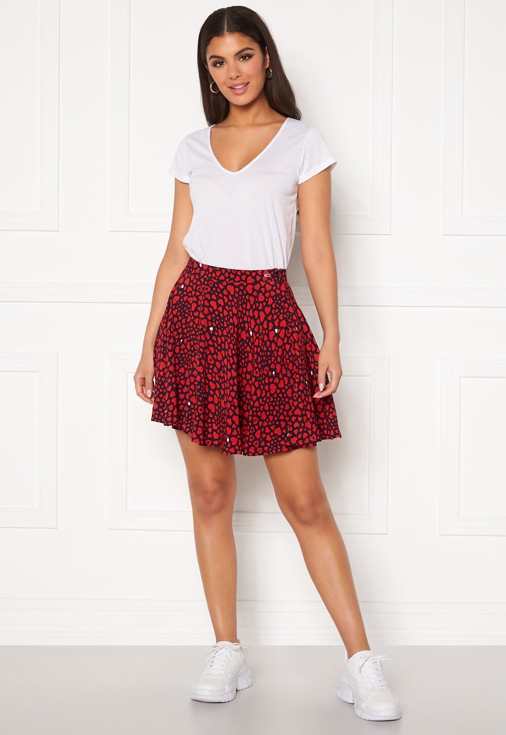 heart print jeans