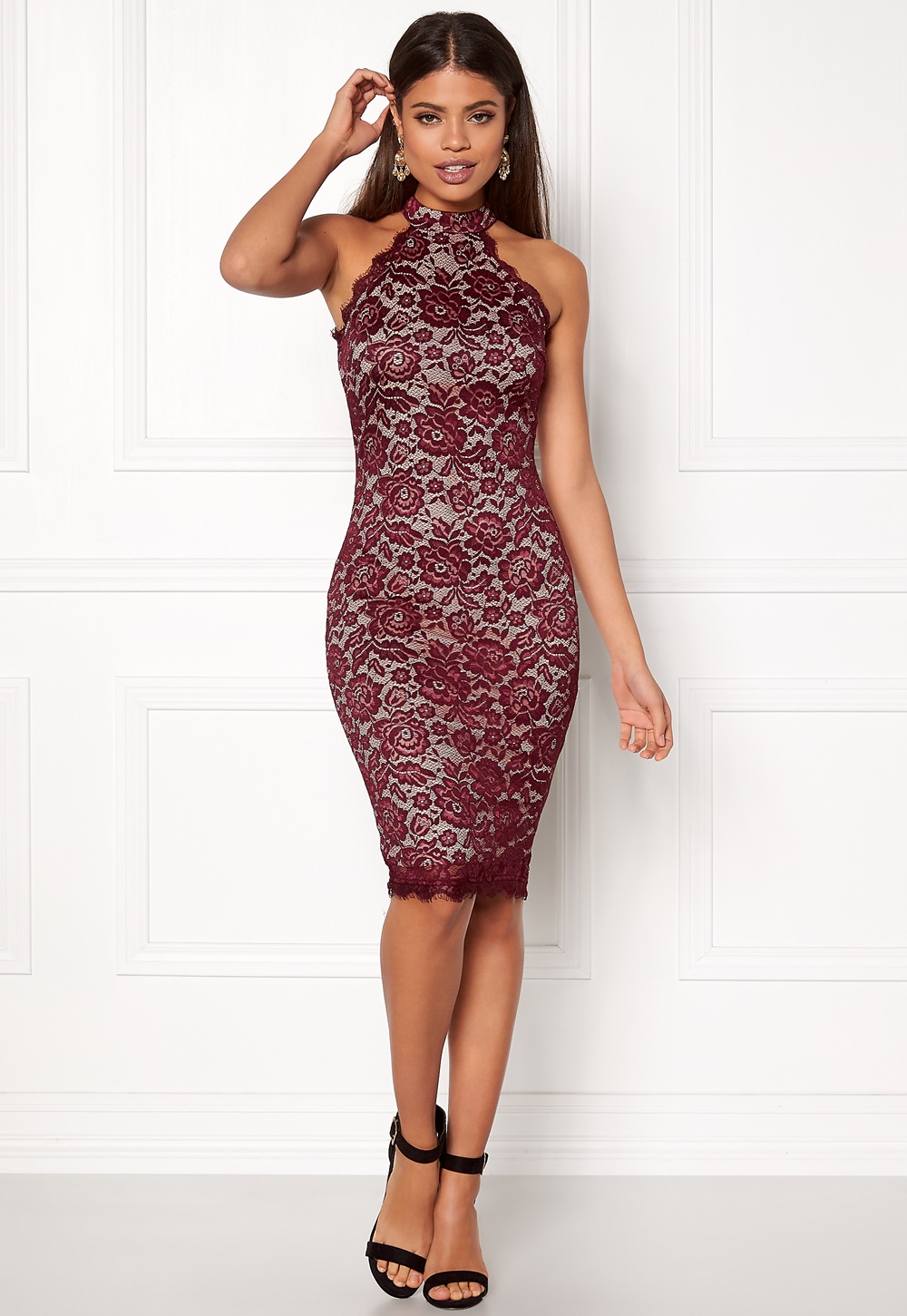 high neck midi