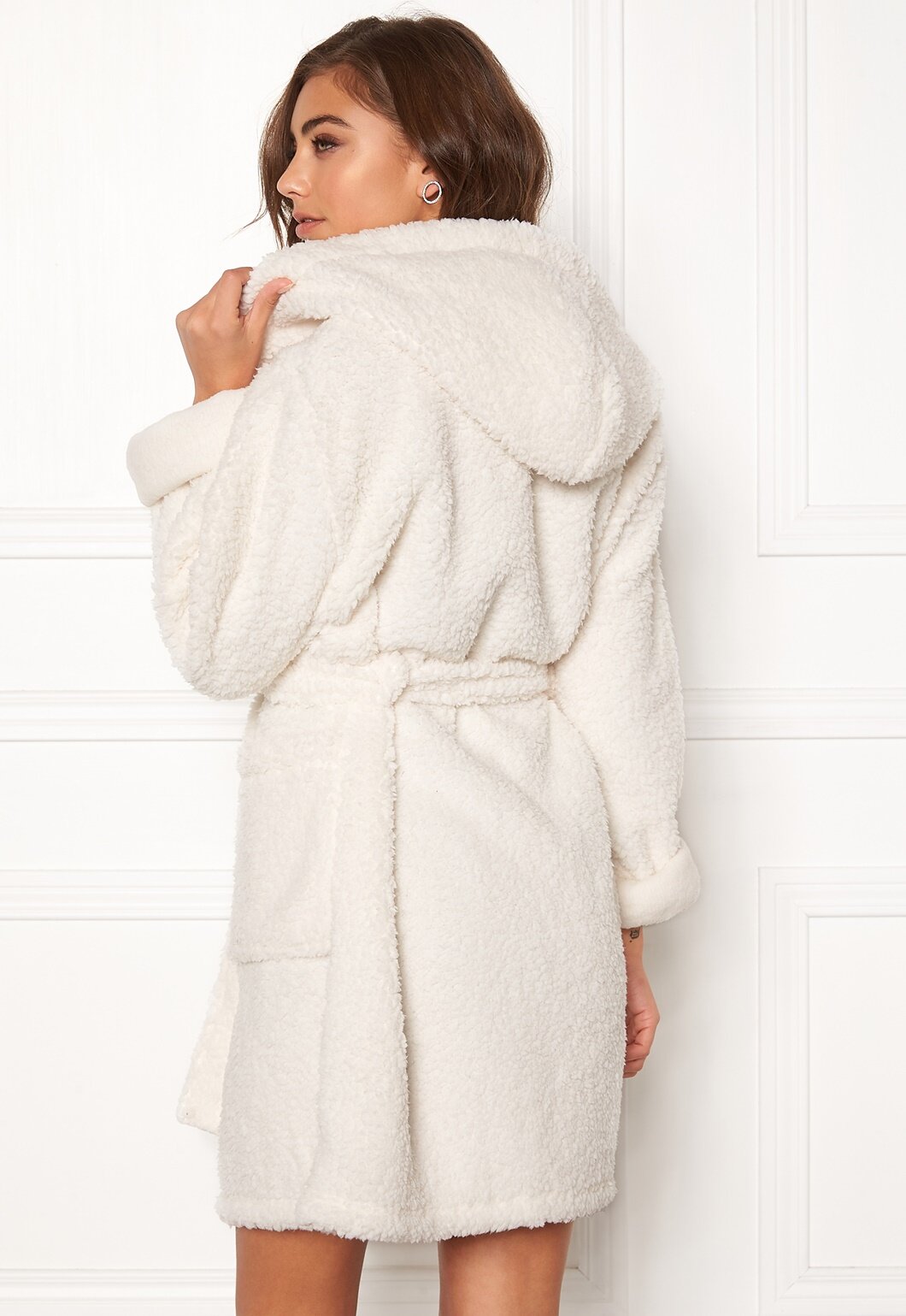 fluffy maxi robe