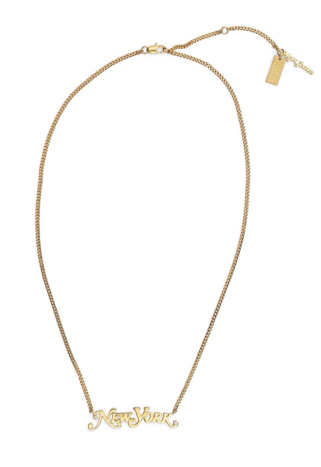 The Marc Jacobs The Nameplate Necklace 710 Gold - Bubbleroom