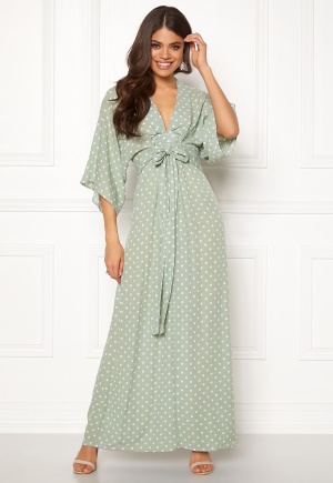 blue vanilla polka dot dress