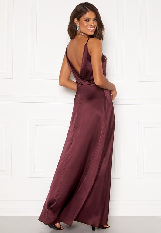 laylani satin gown navy