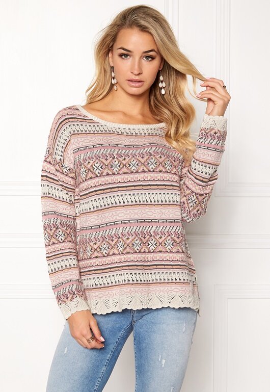 Odd Molly Cozyness Sweater Pink - Bubbleroom