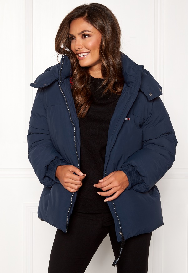 tommy jeans oversized hooded puffer coat
