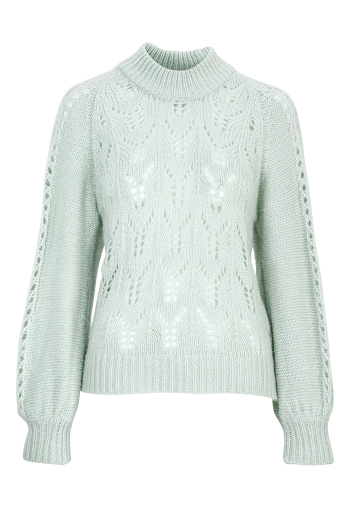 Make Way Jade knitted sweater Light mint - Bubbleroom
