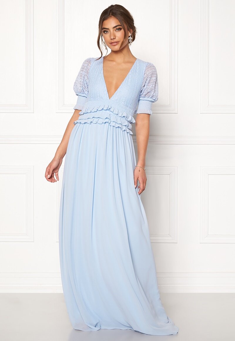 frill gown design
