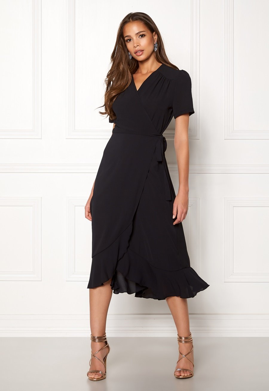 wrap evening gown
