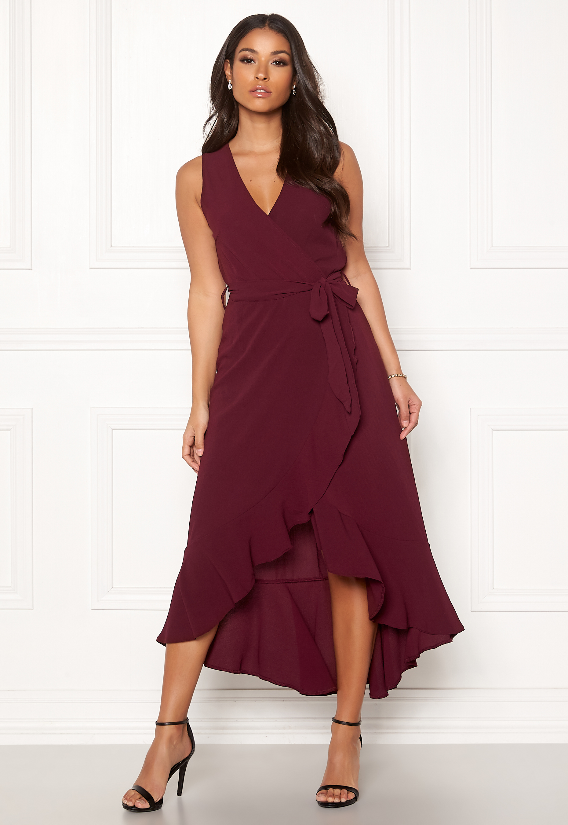 ax paris frill front maxi dress