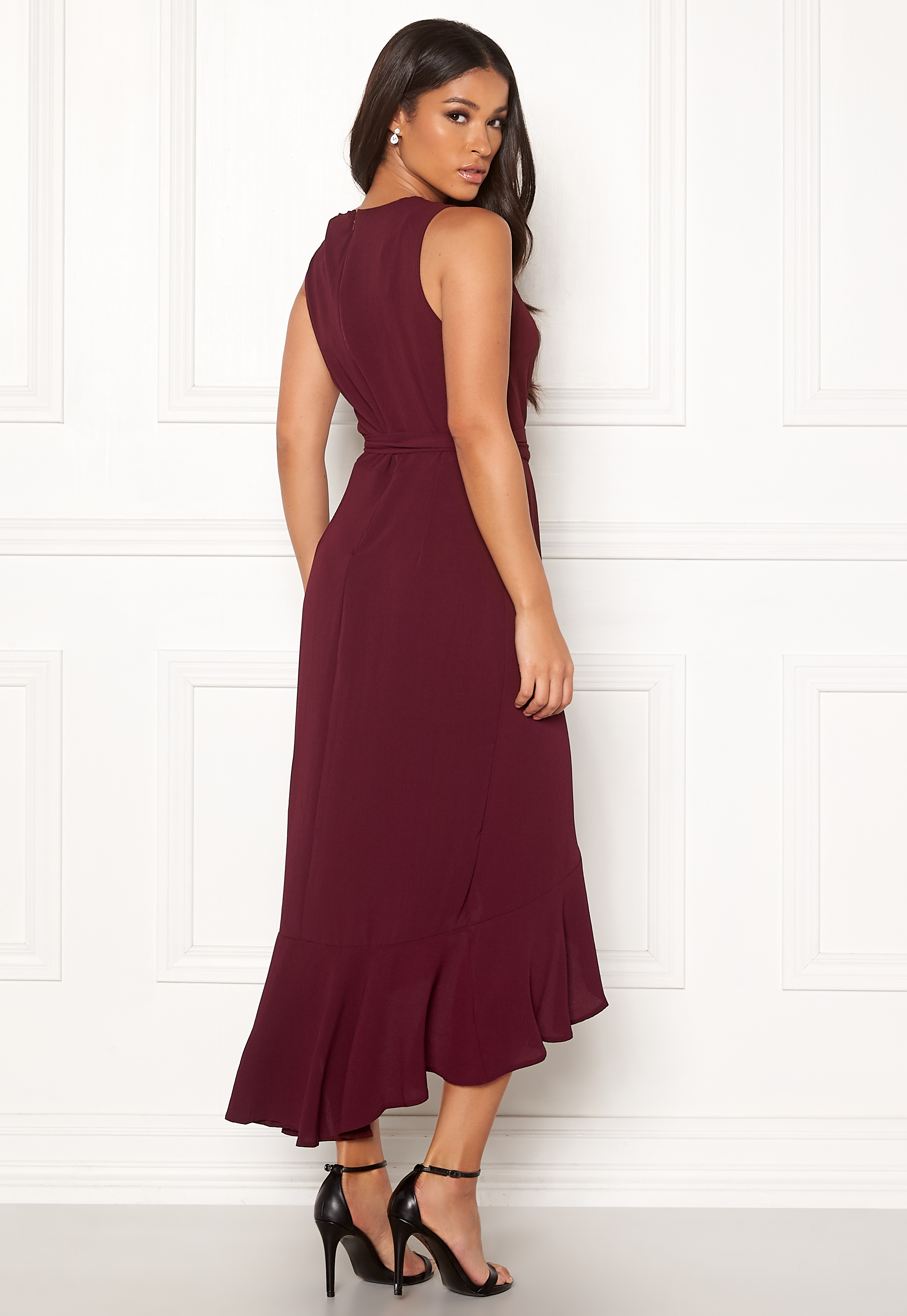 ax paris frill front maxi dress