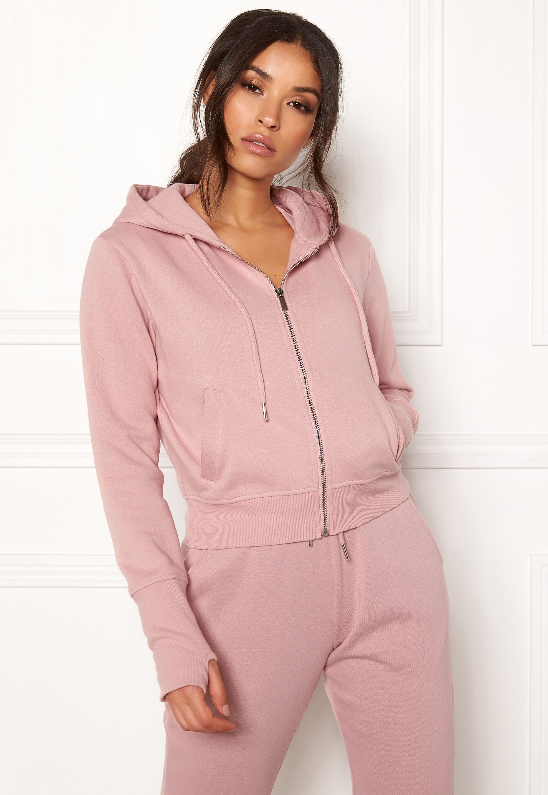 pink sports hoodie