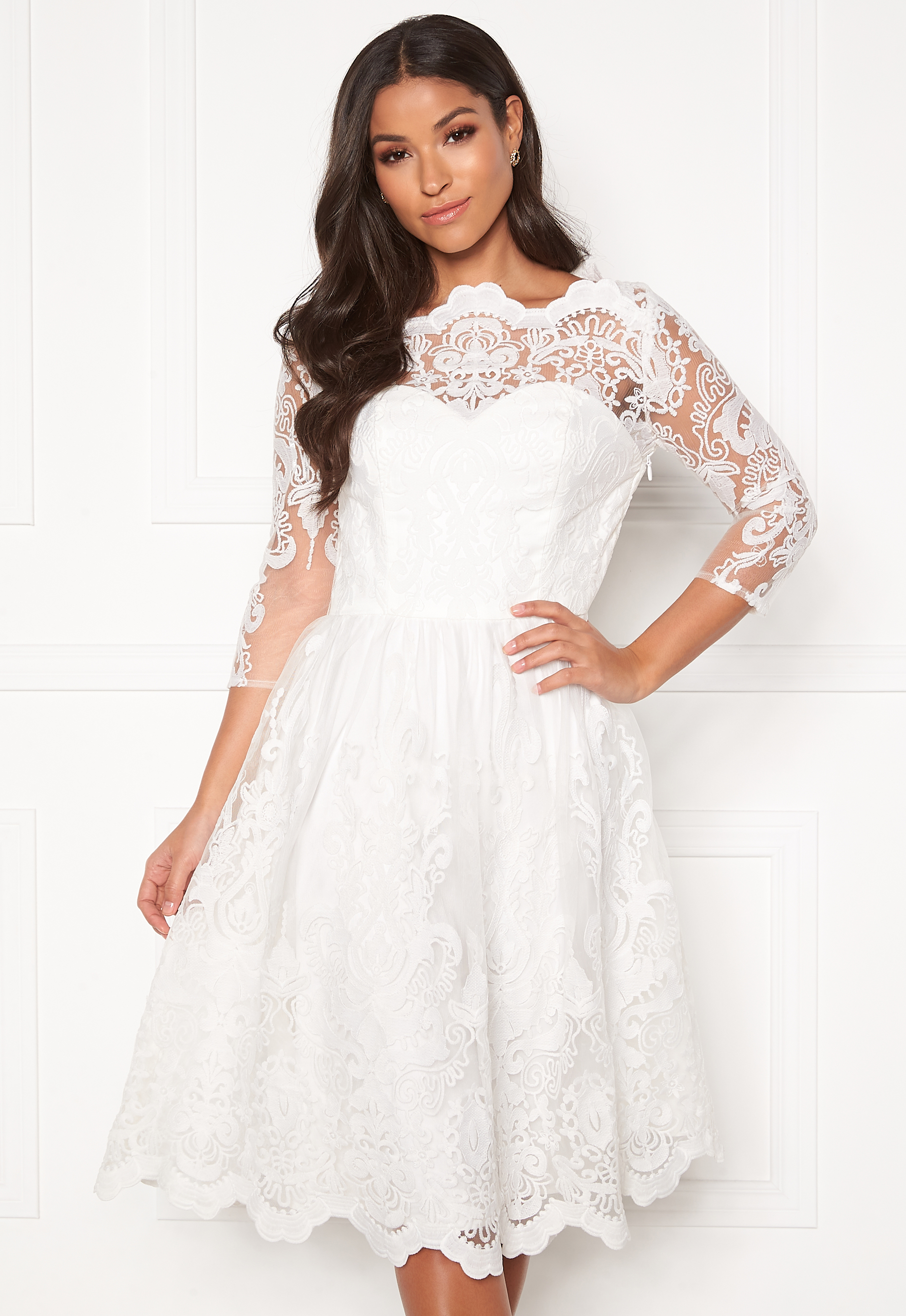 chi chi london white floral dress