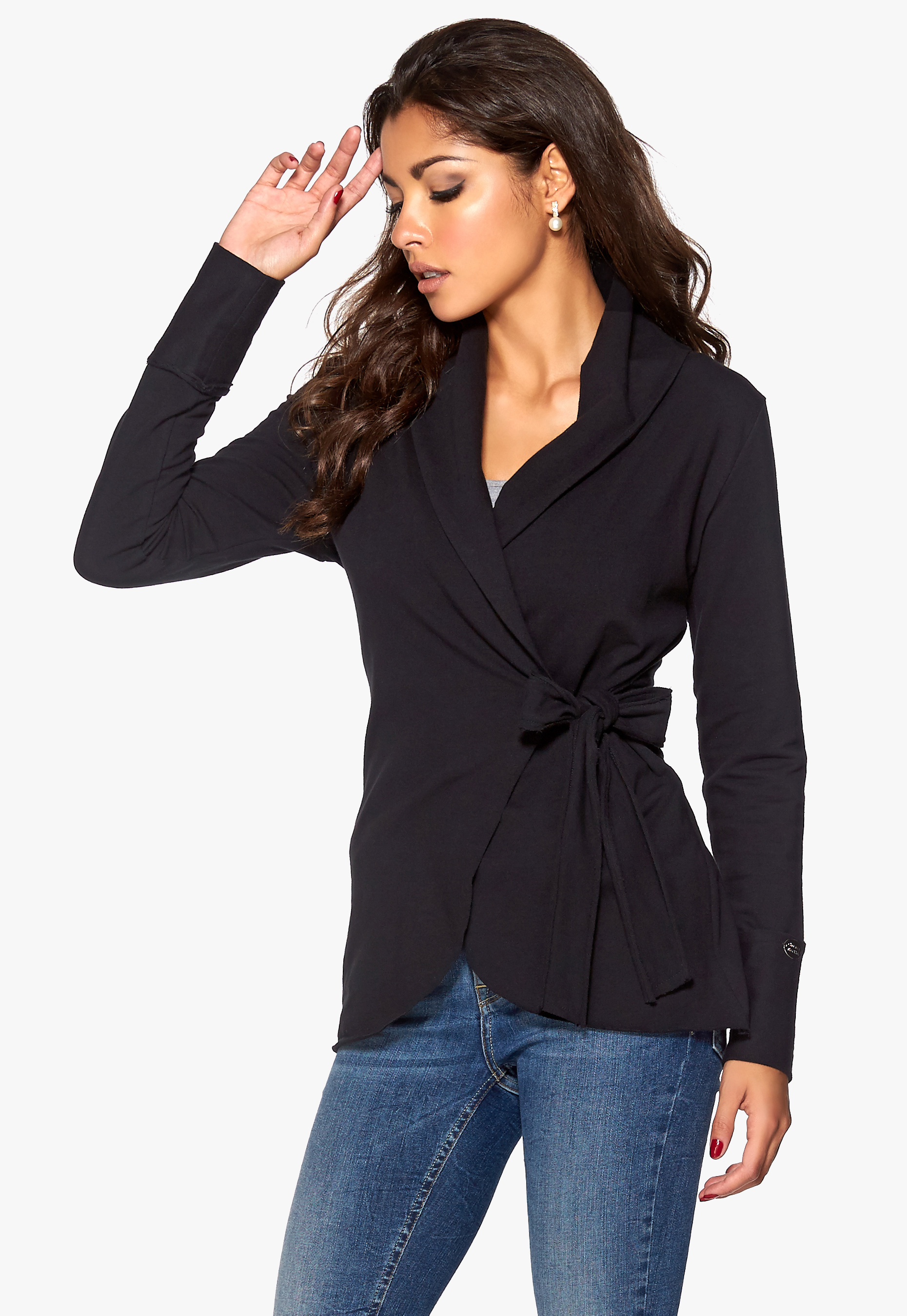 jersey wrap cardigan
