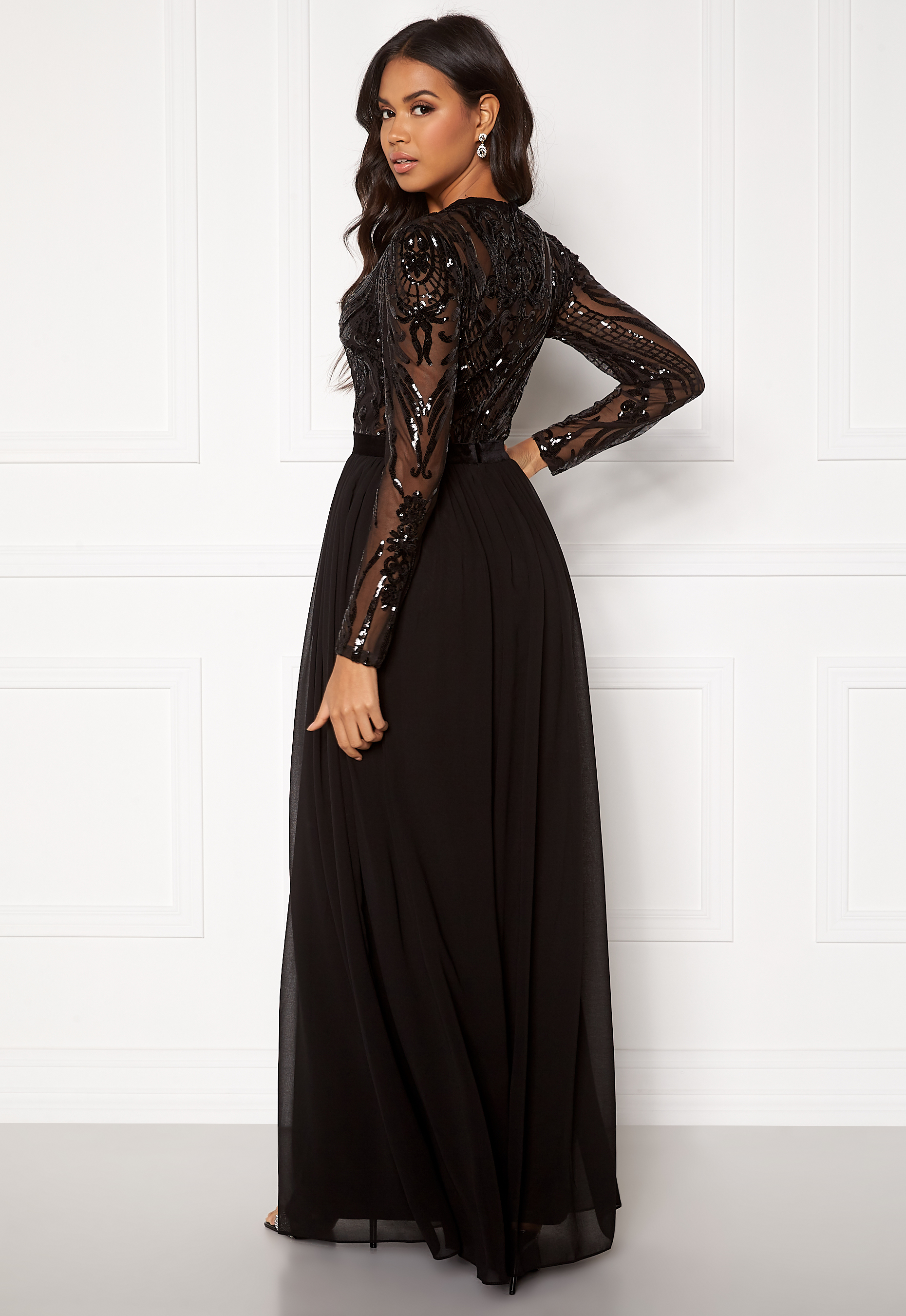 sequin maxi gown