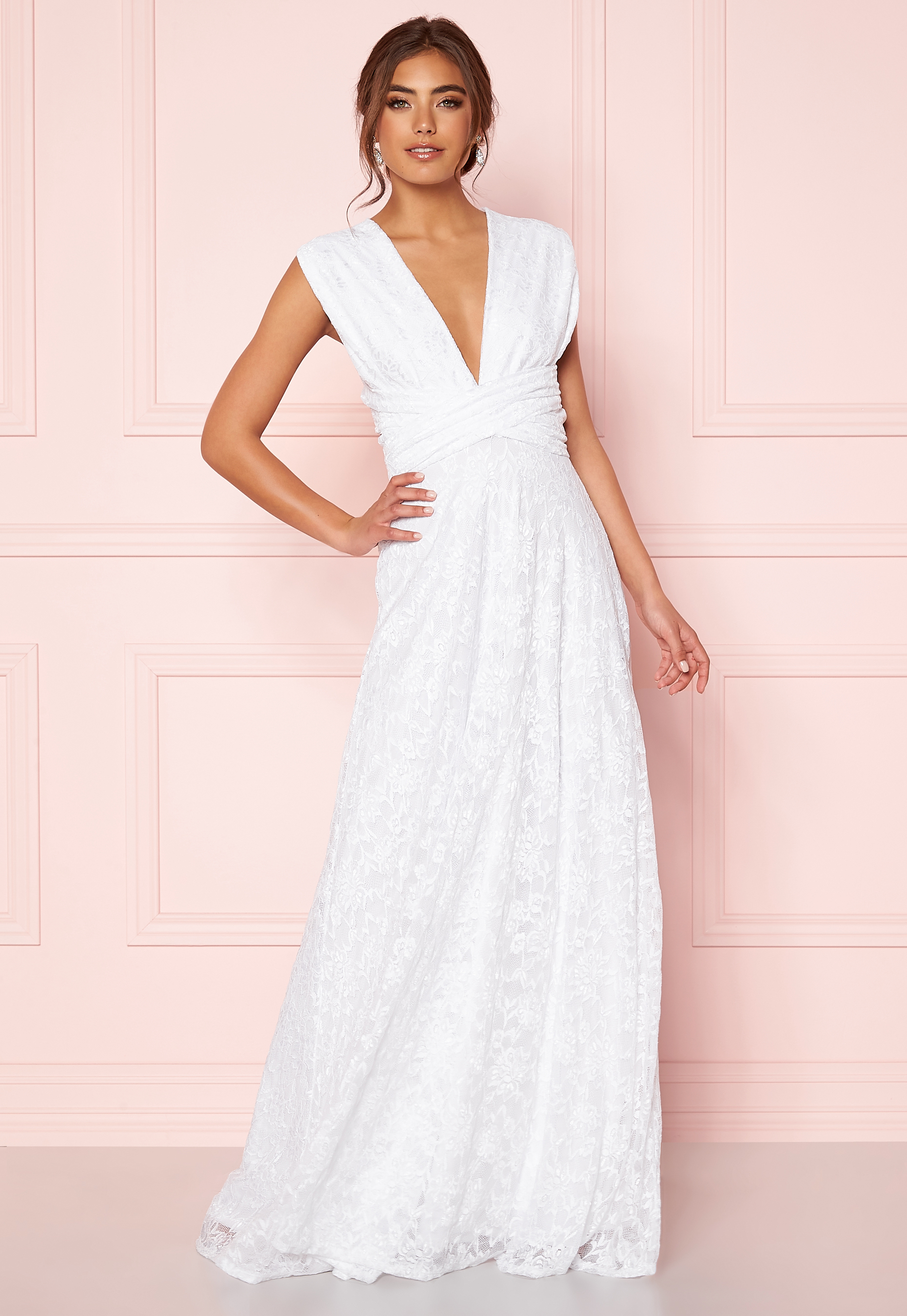 next white maxi dress