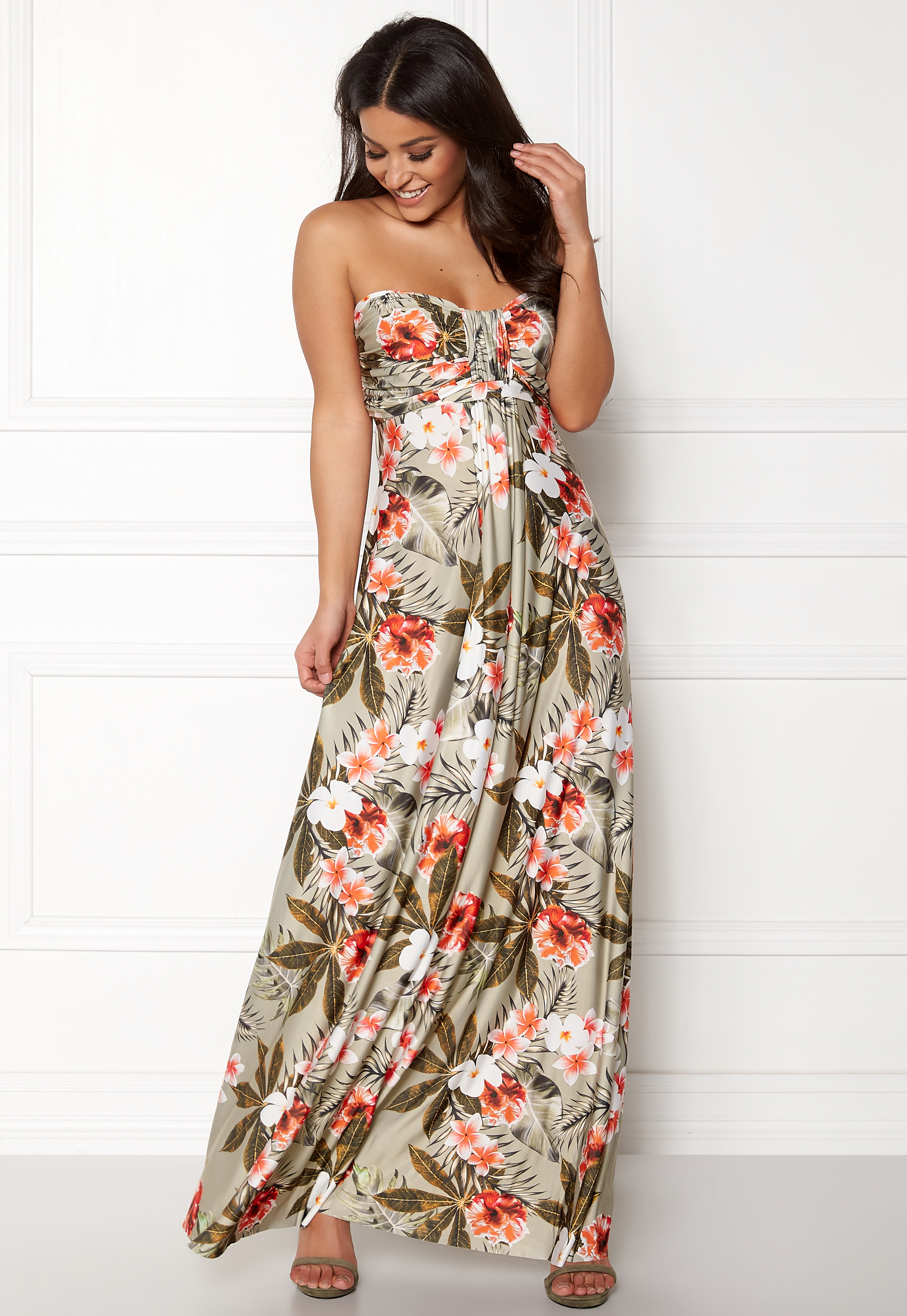 next bandeau maxi dress