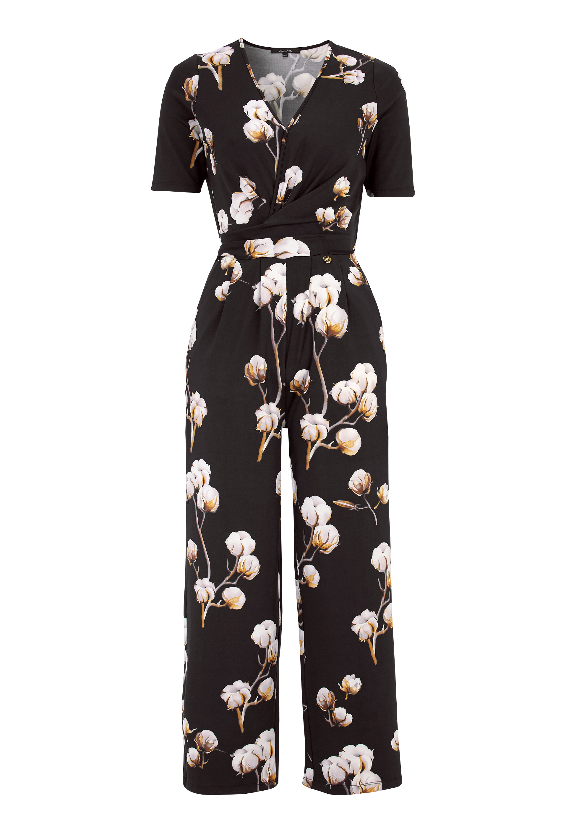 black patterned jumpsuit