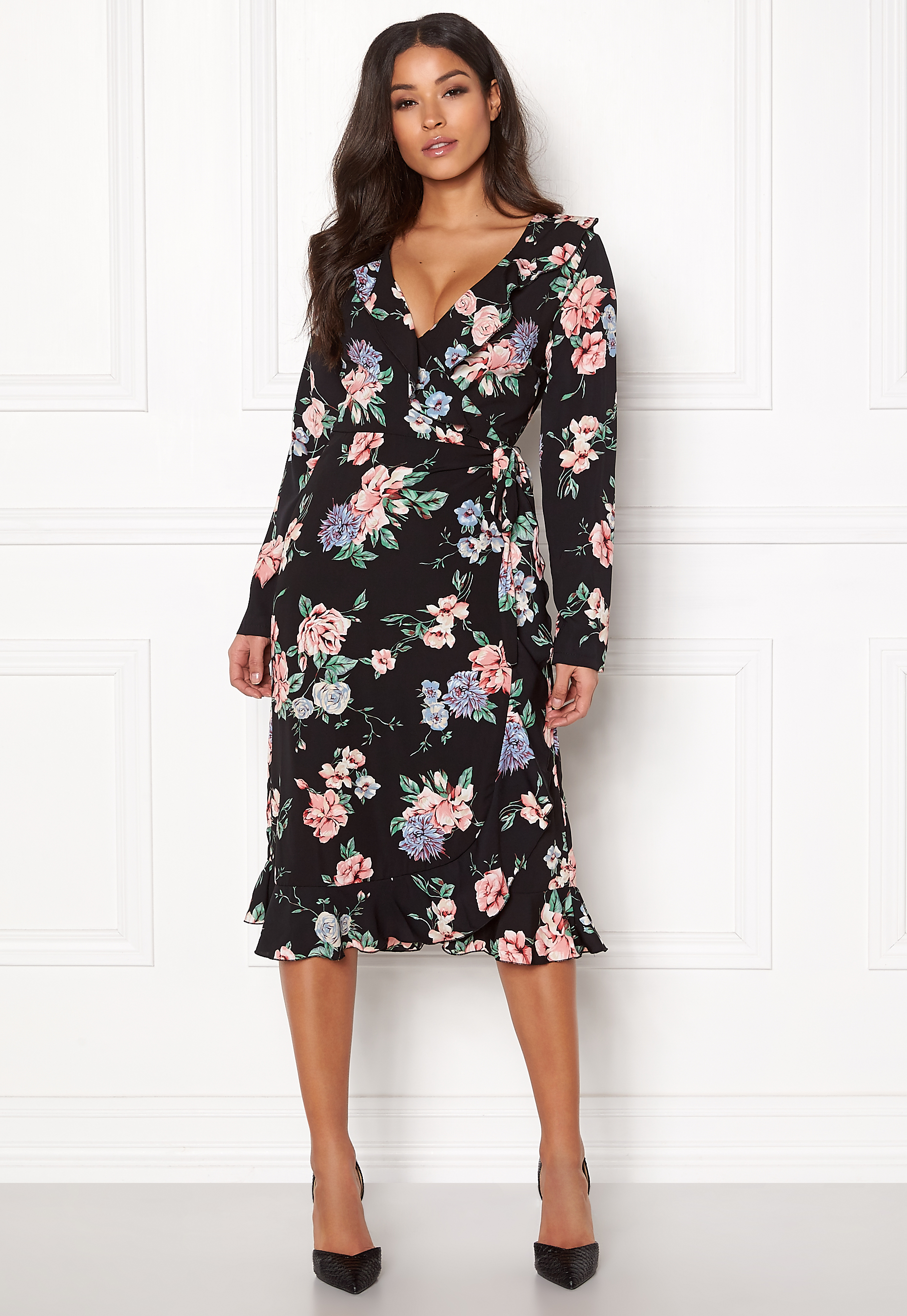 next midi wrap dress