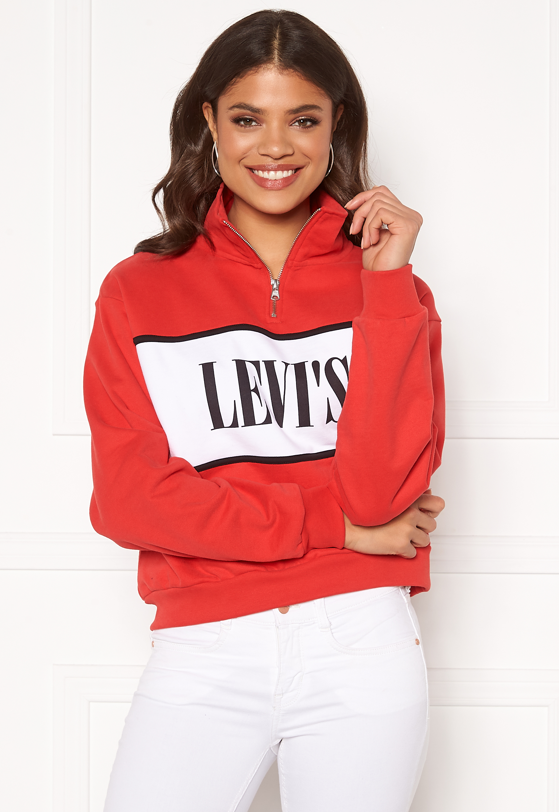 LEVI'S CB Logo Sweatshirt Brilliant Red 