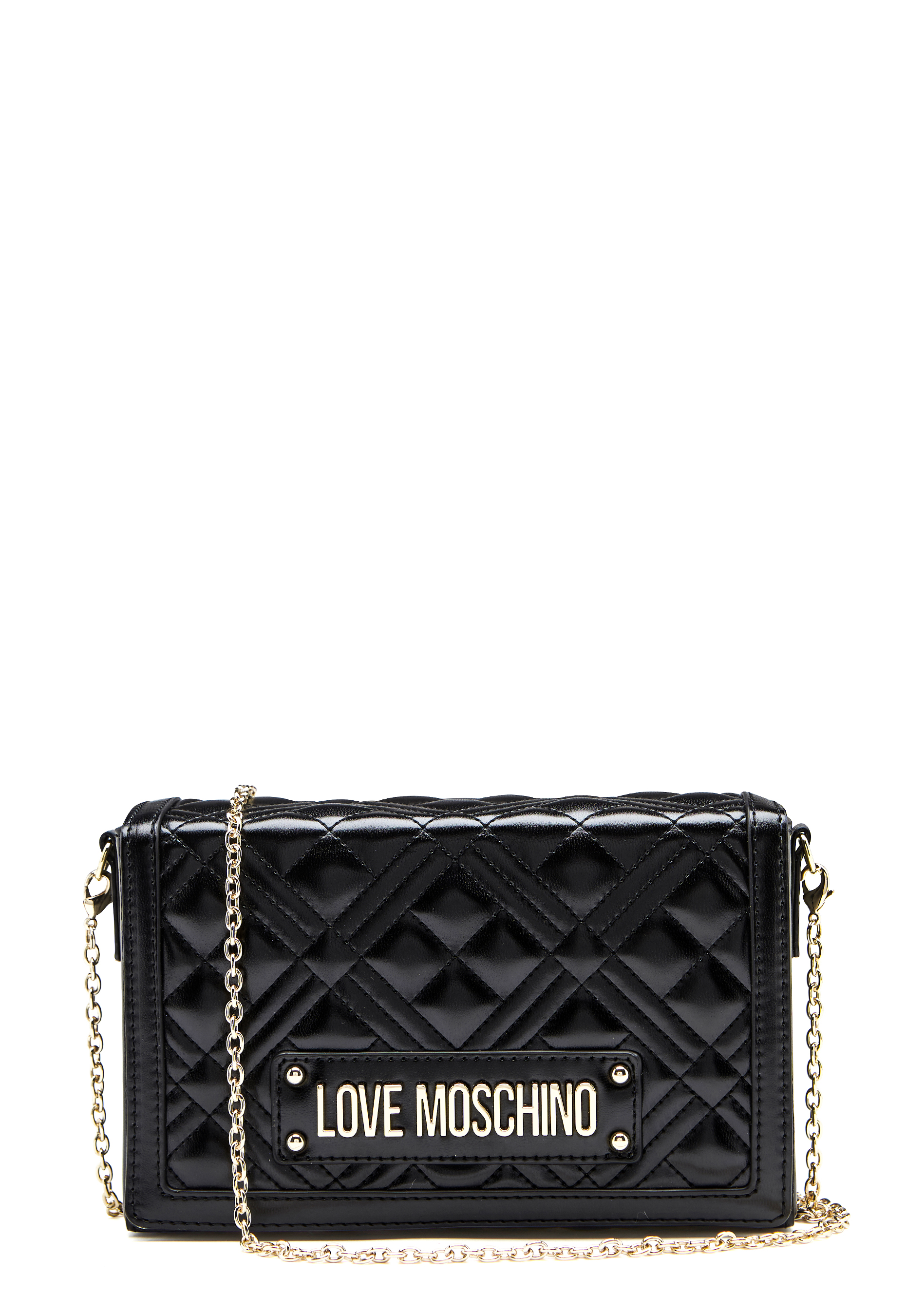 black love moschino bag