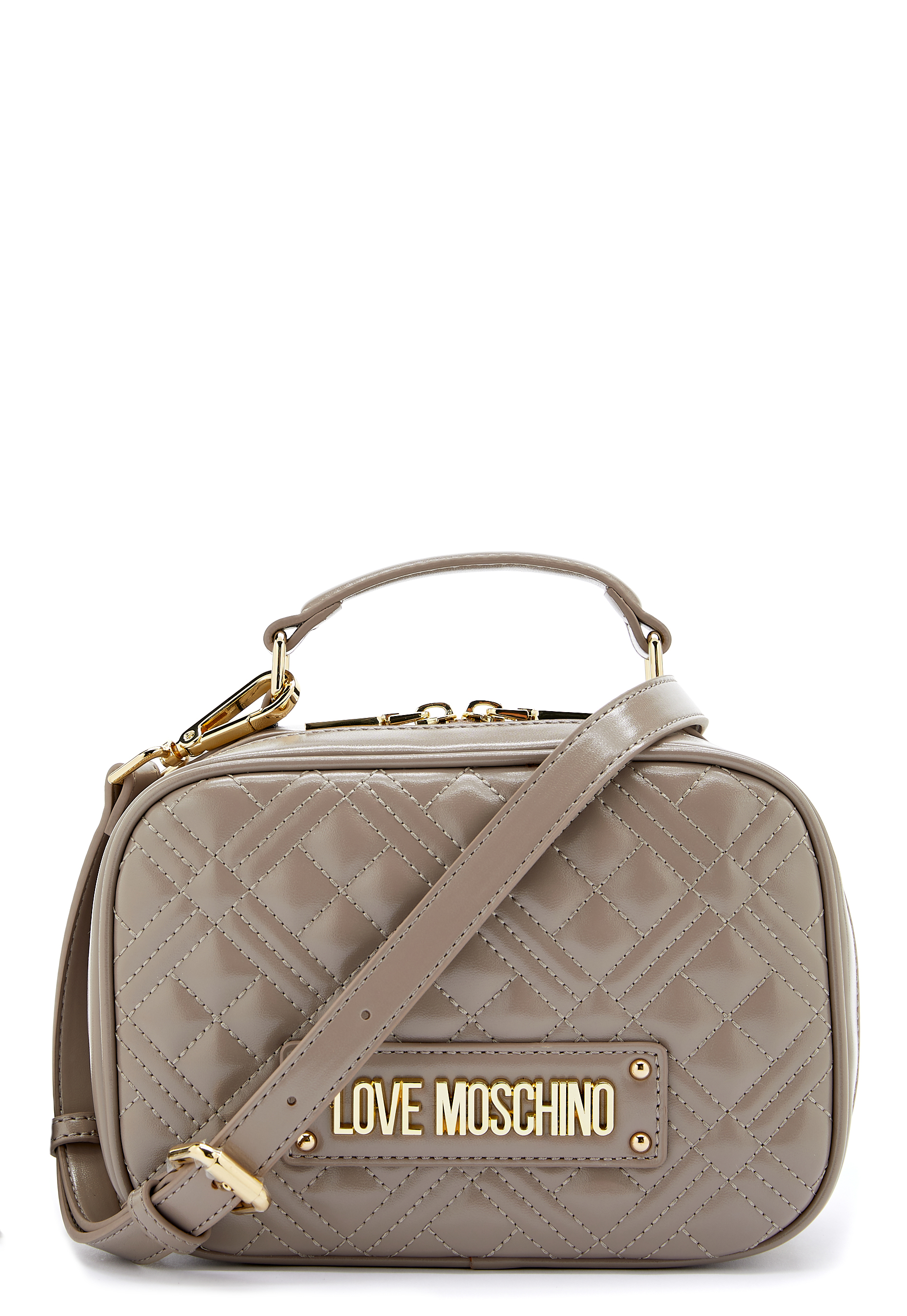 grey moschino bag