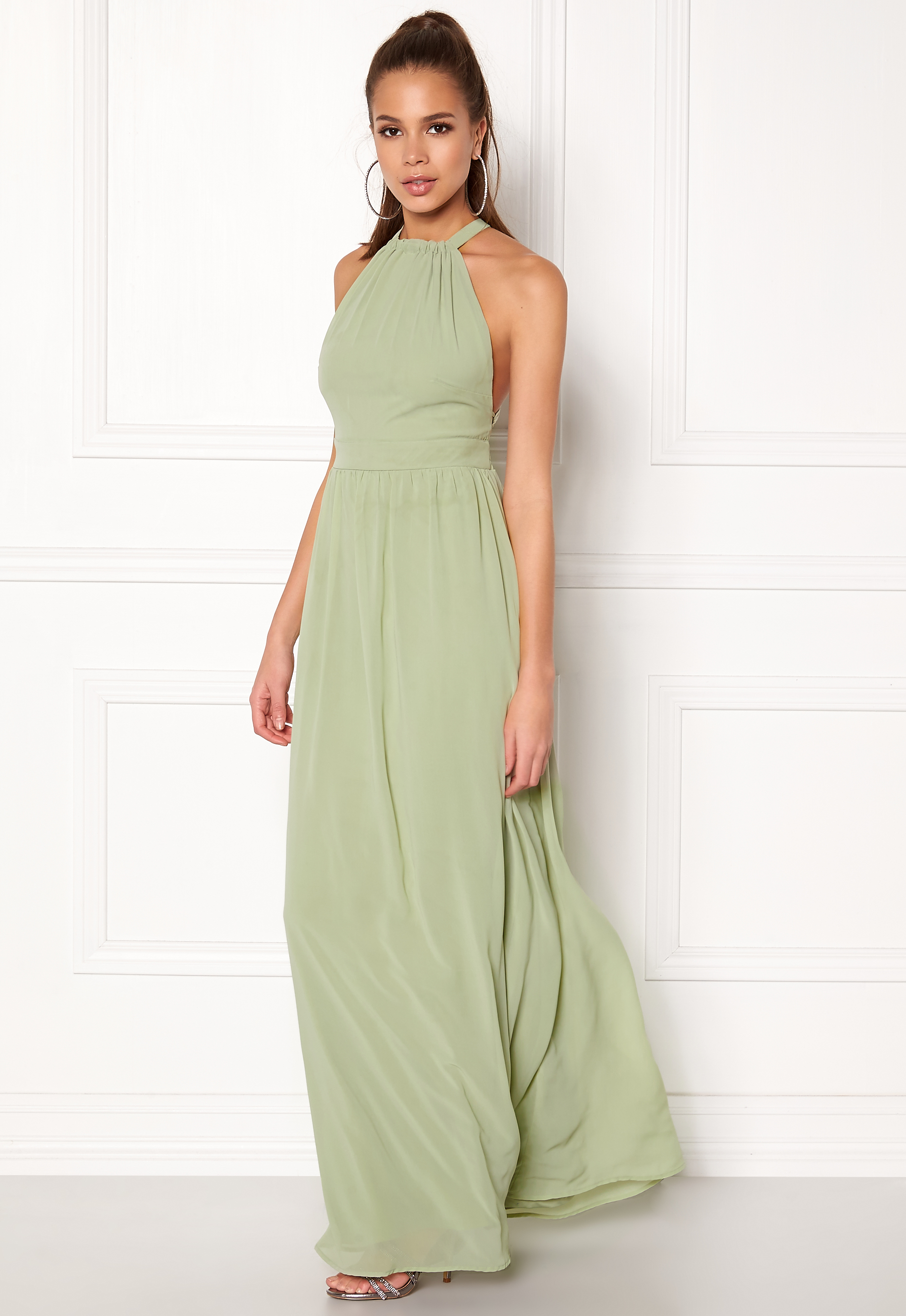 dusty green maxi dress