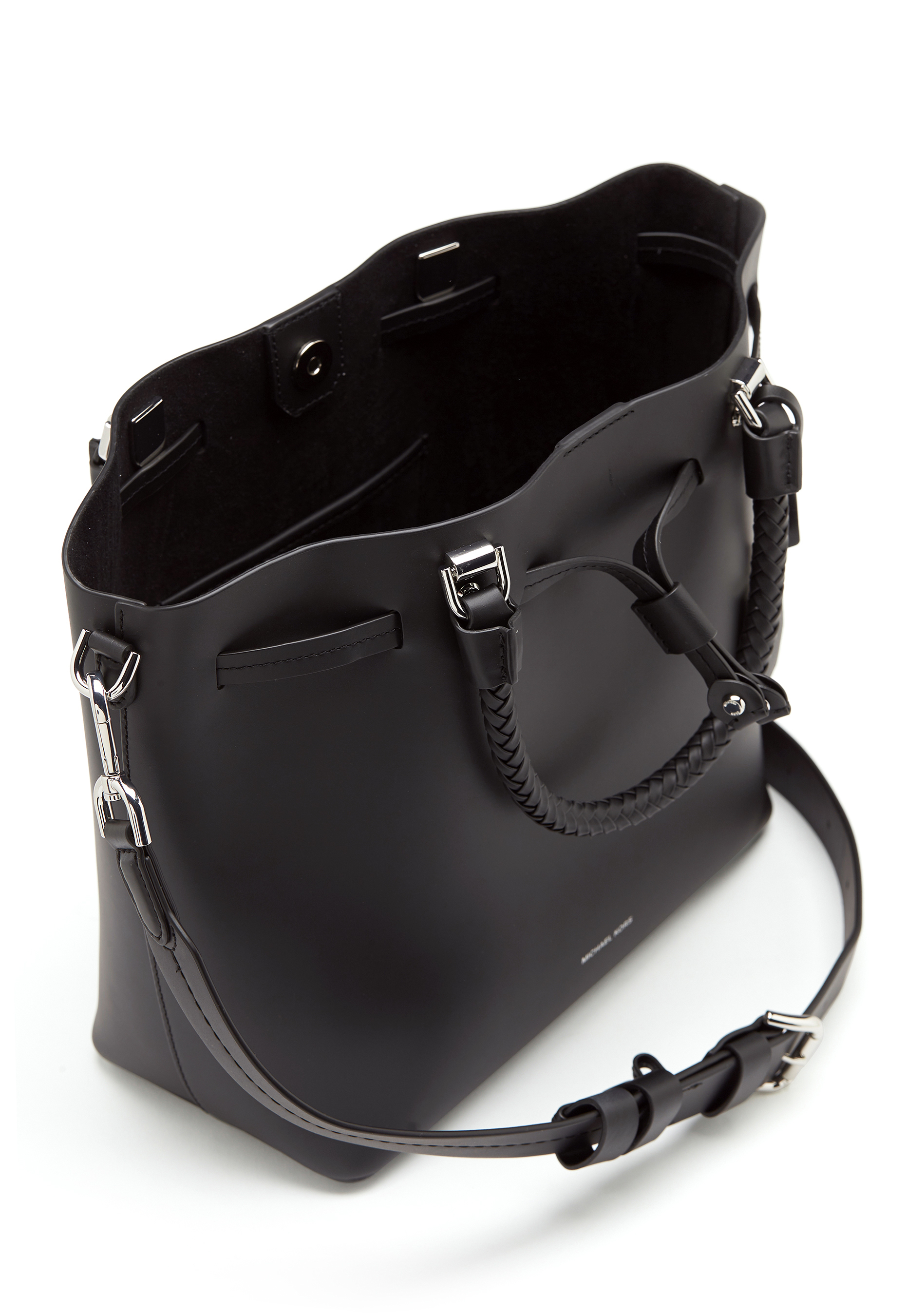 mk blakely leather bucket bag