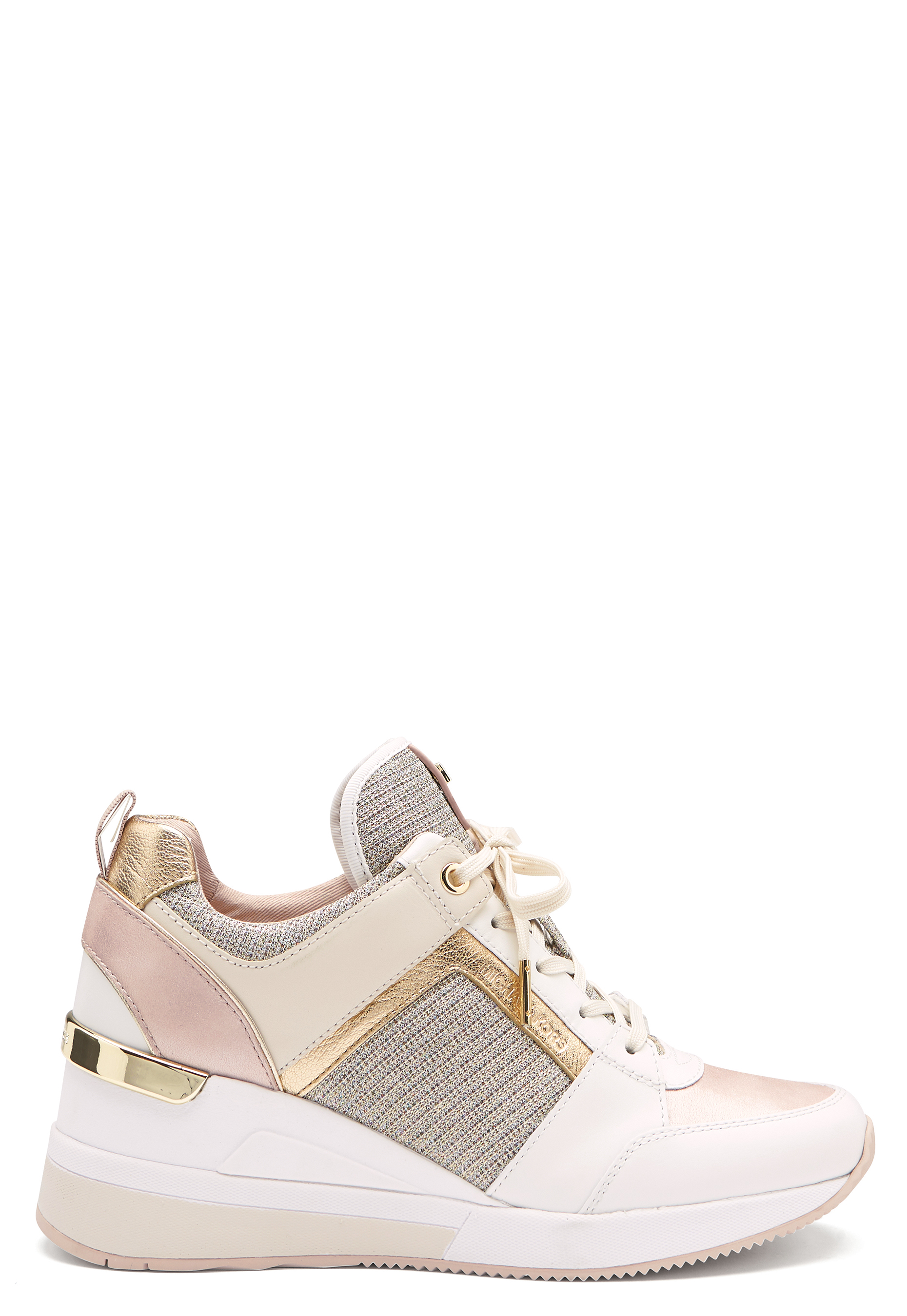 georgie woven leather trainer michael kors