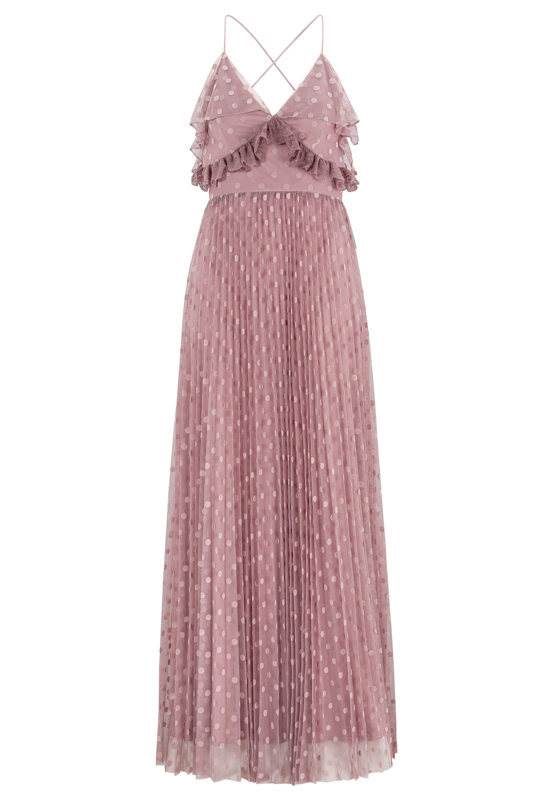 frill gown design
