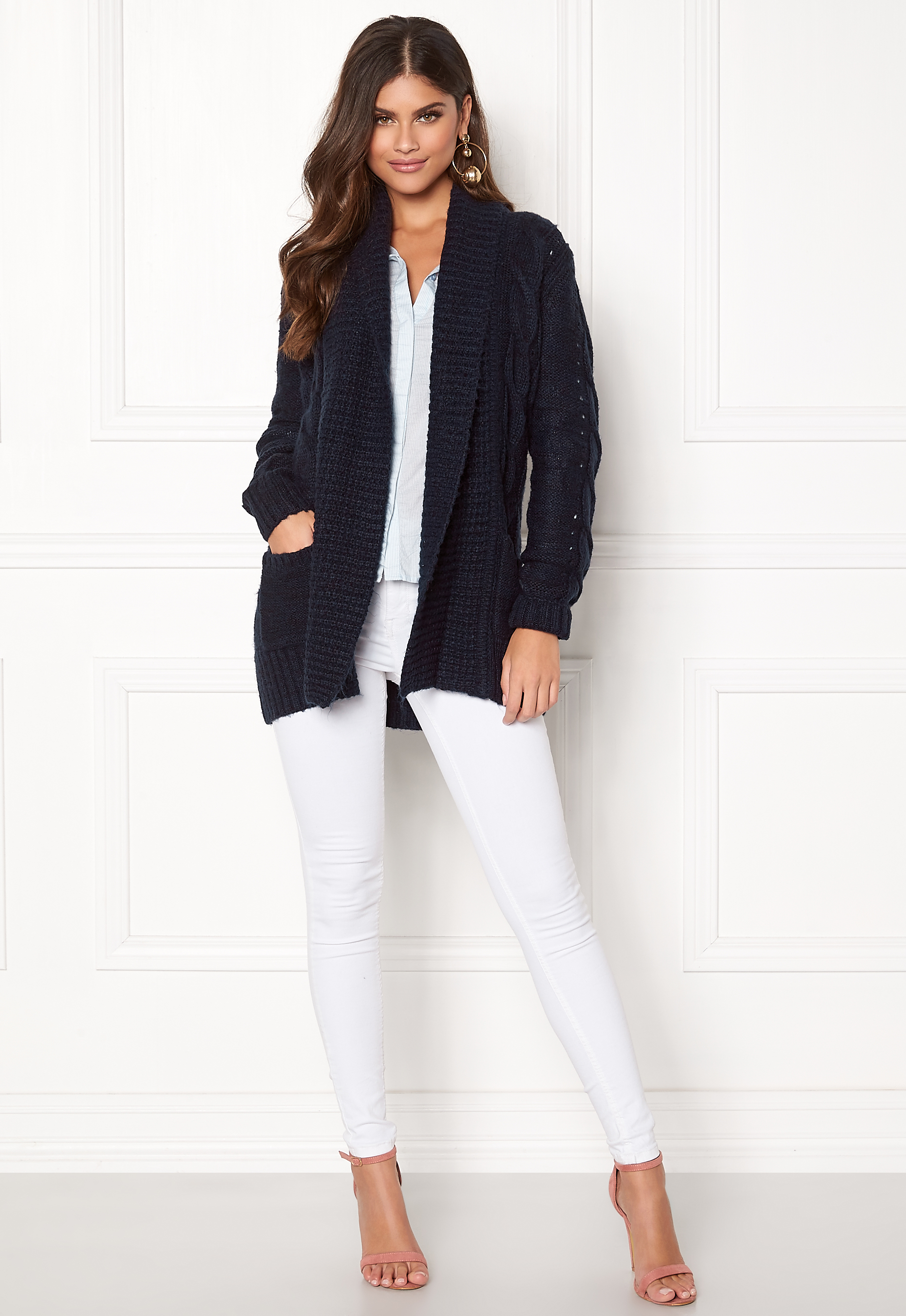 new look navy cardigan