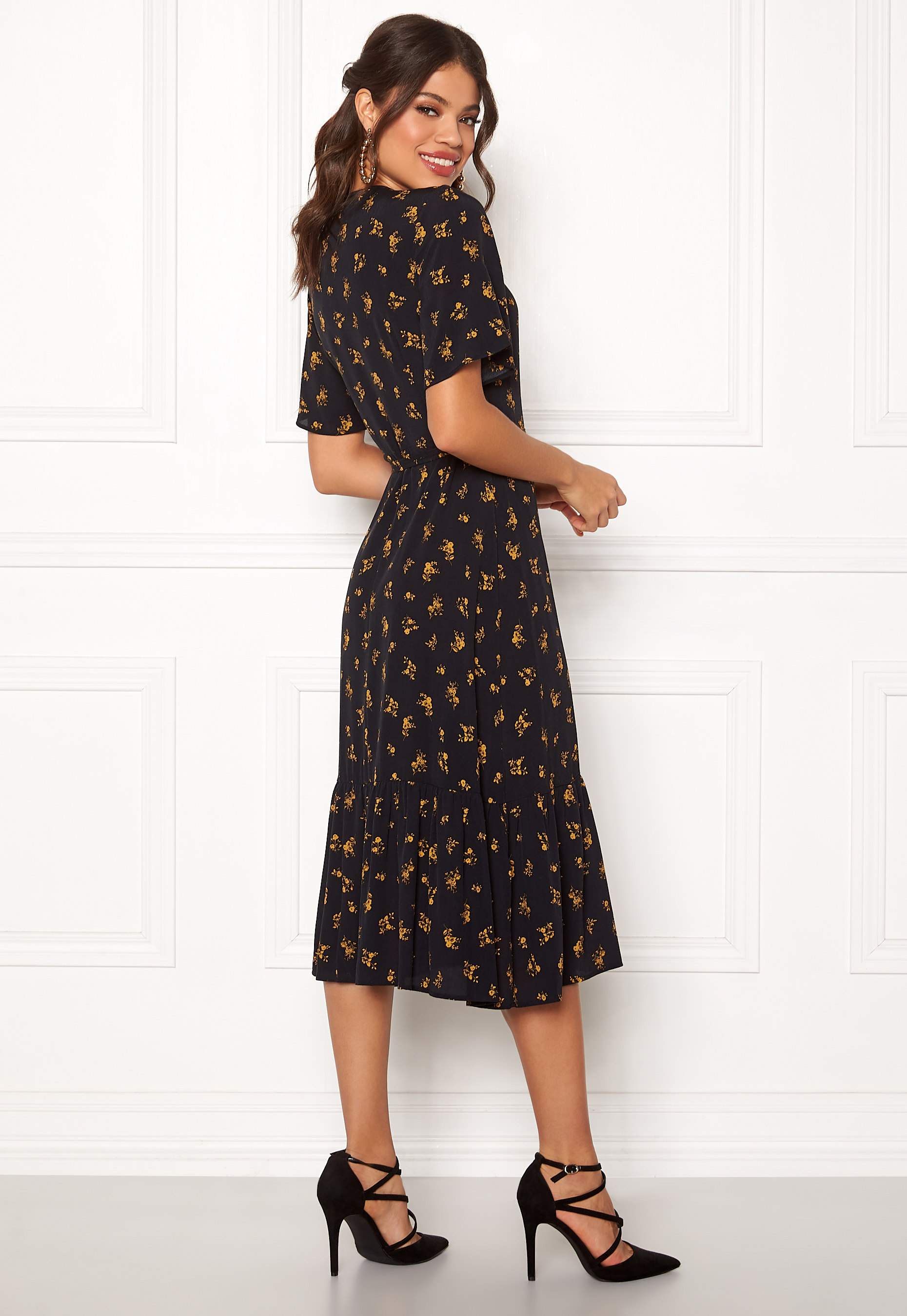 new look floral wrap dress