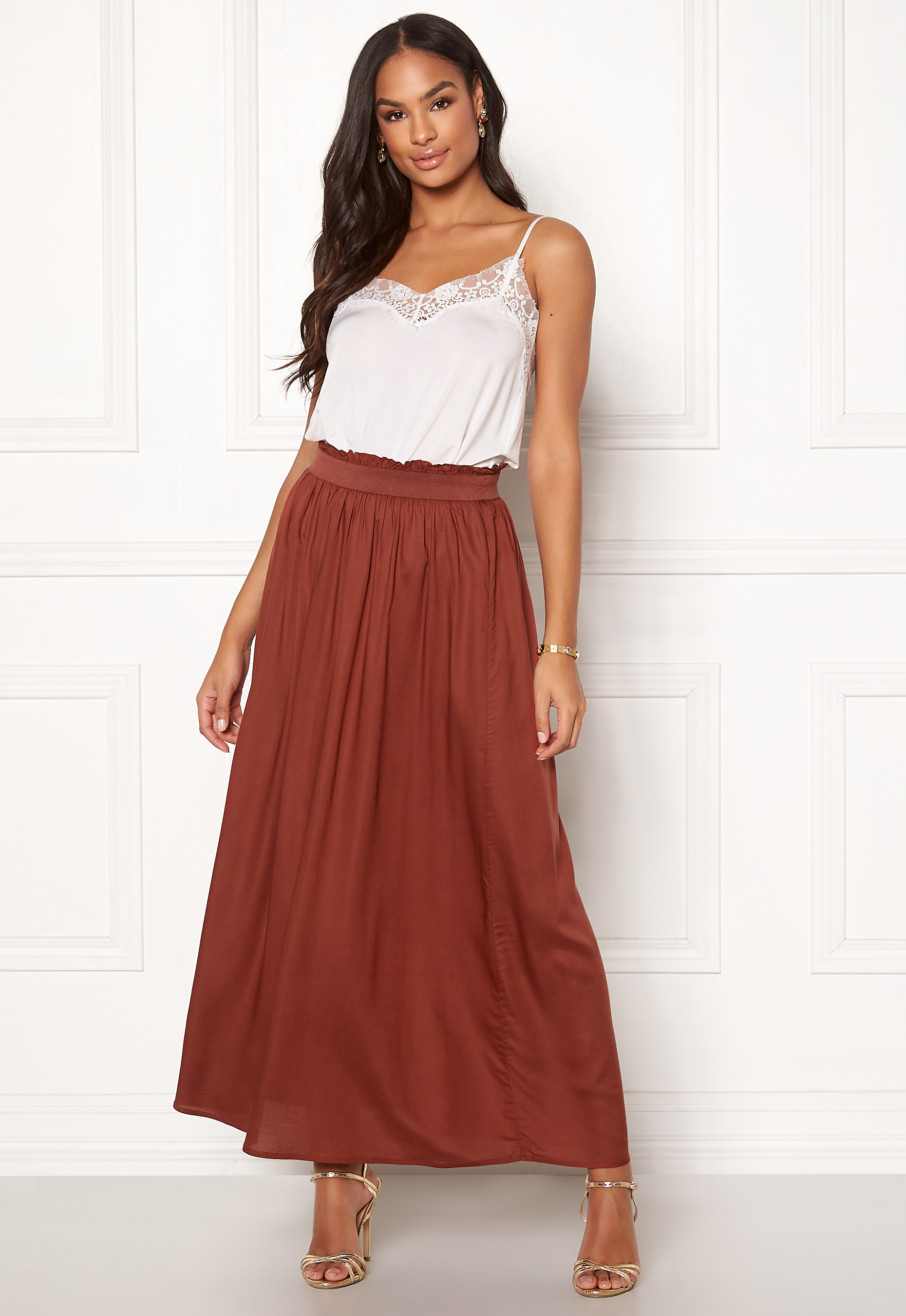 paper bag long skirt