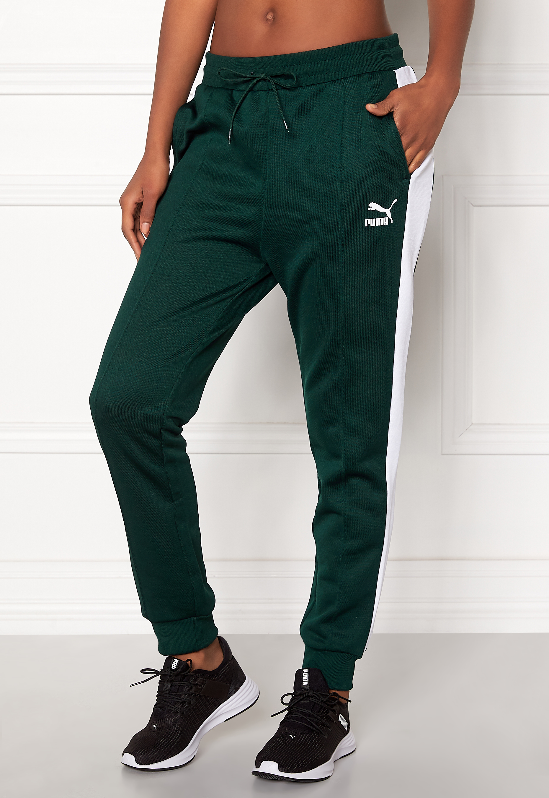 puma green track pants