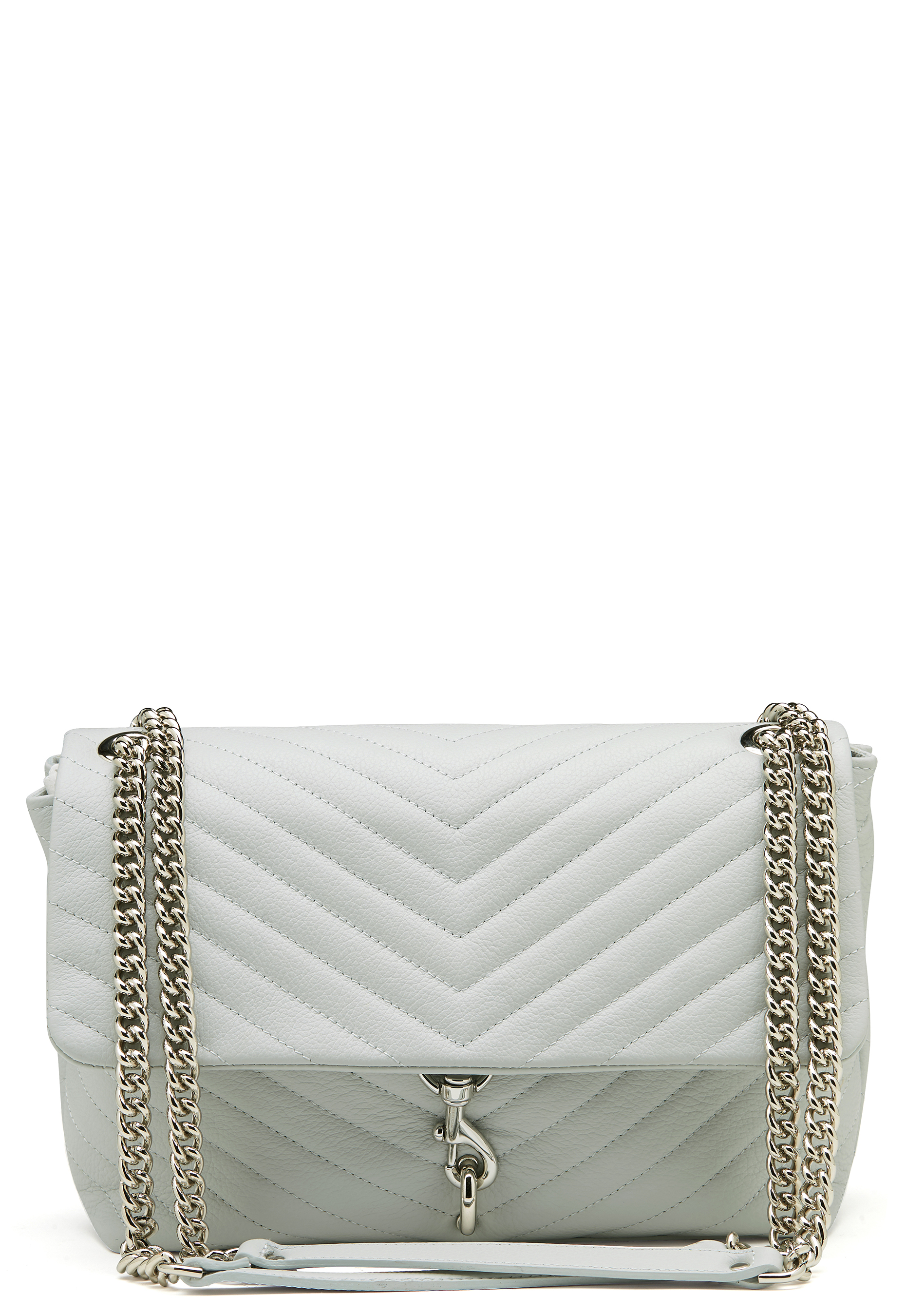 edie quilted leather flap shoulder bag