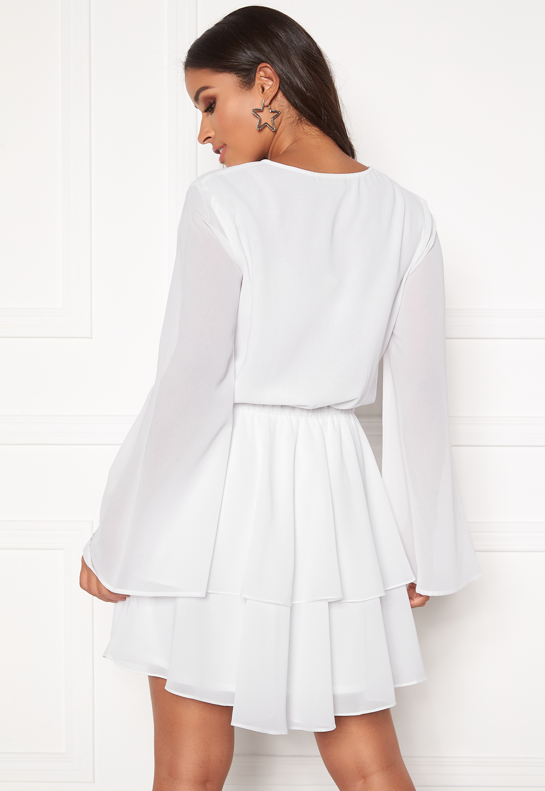 frill dress white