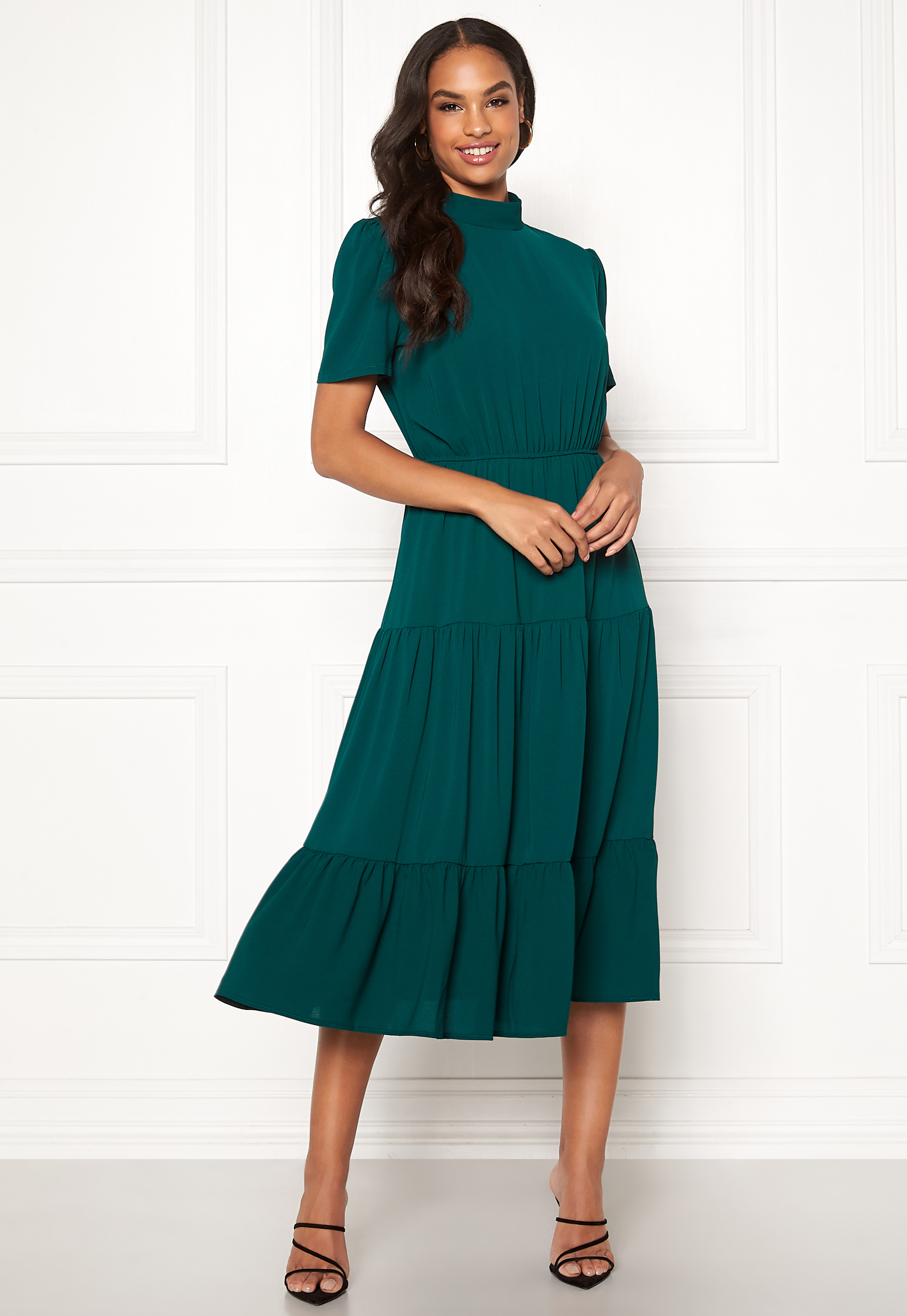 tiered gown