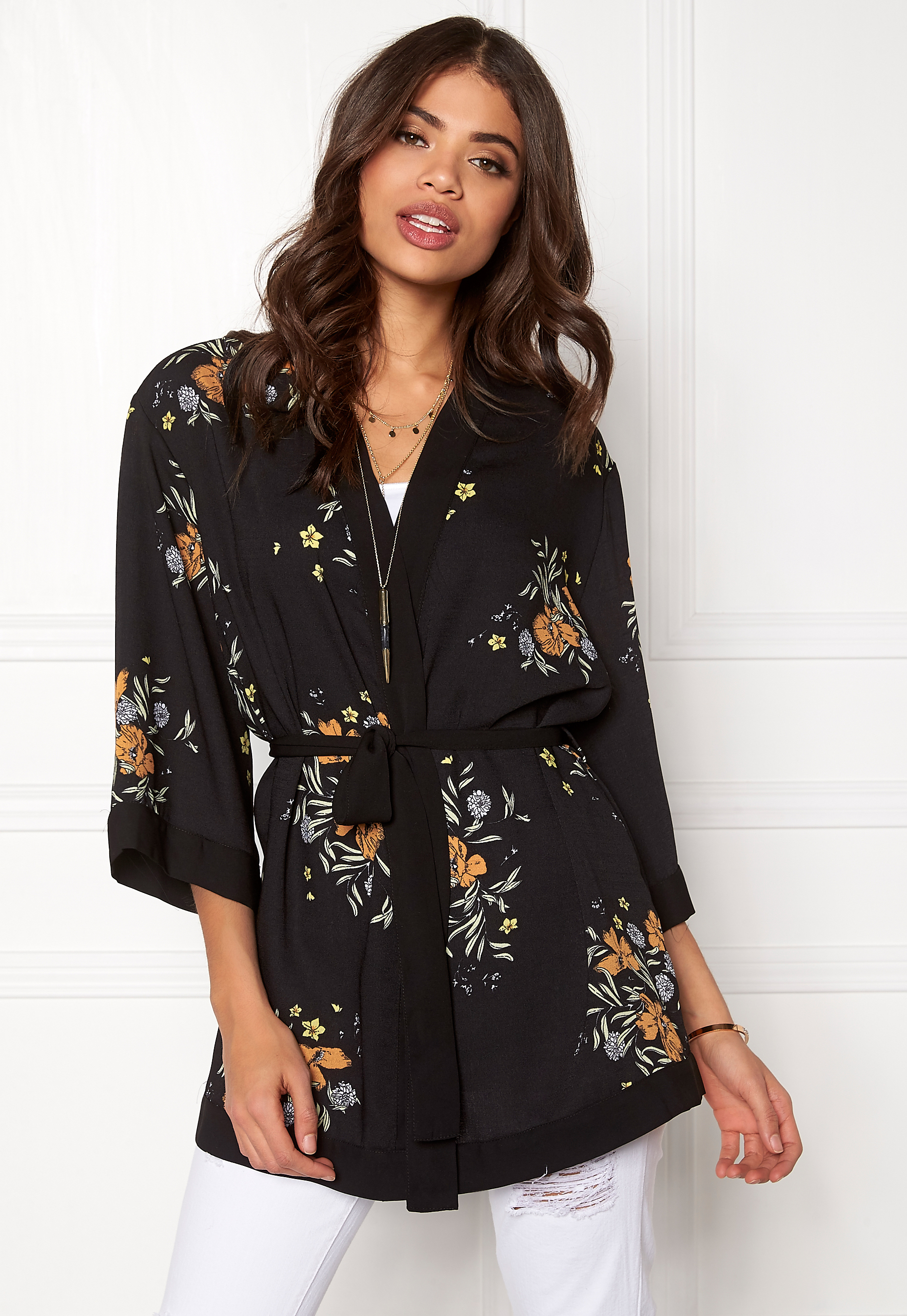black flower cardigan