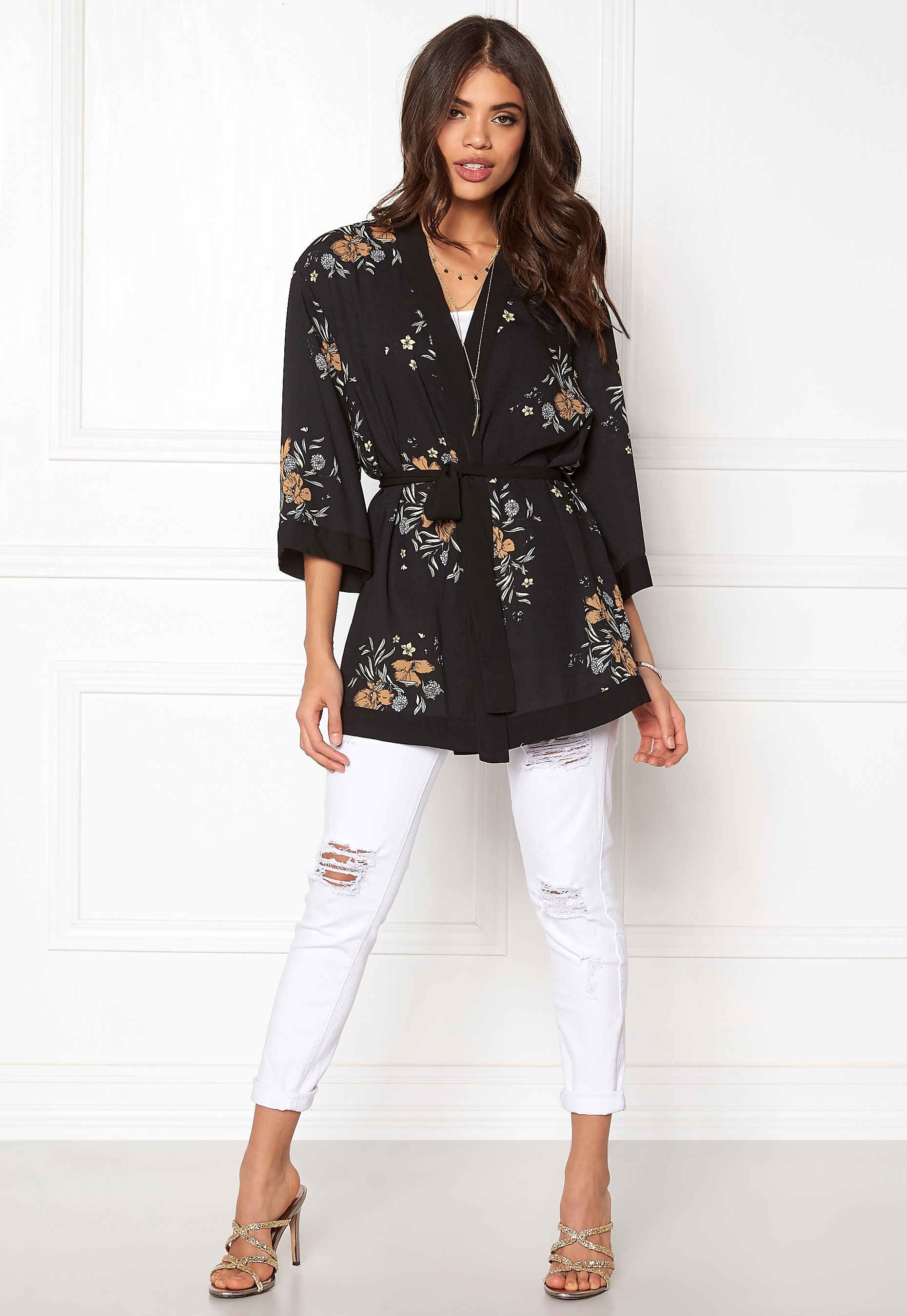 black flower cardigan