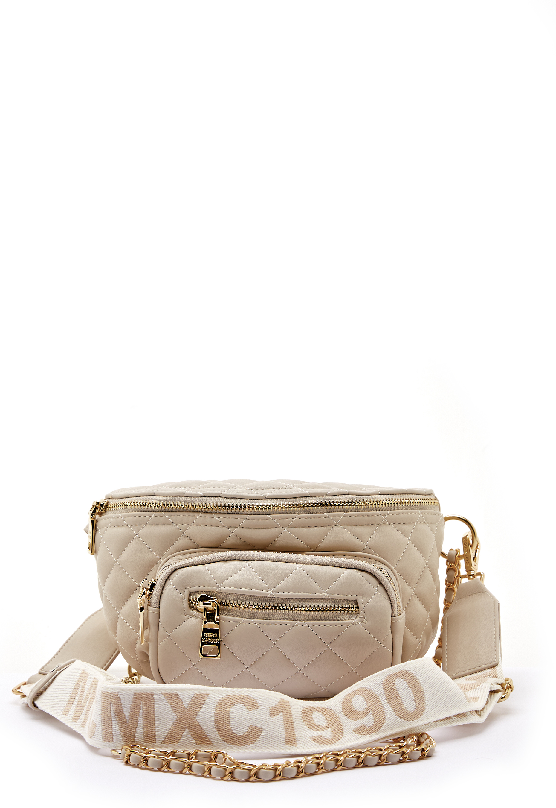 beige waist bag