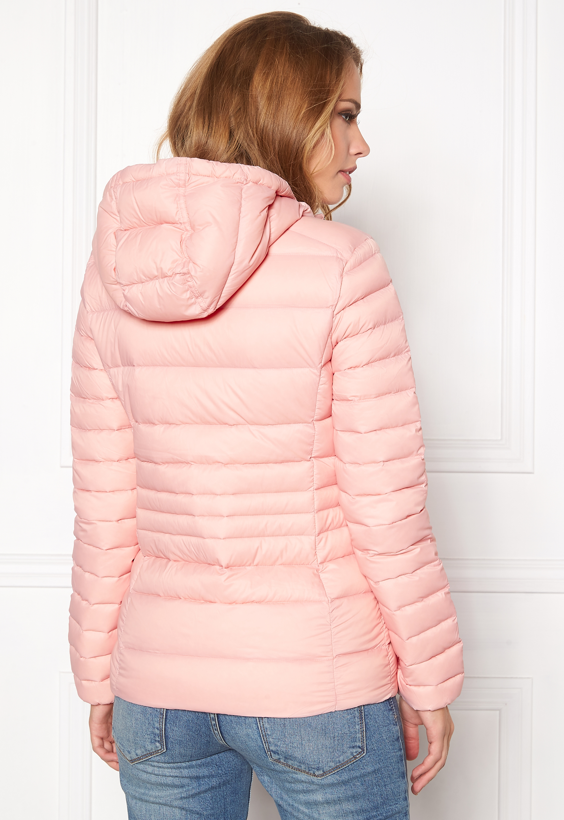 pink tommy hilfiger denim jacket