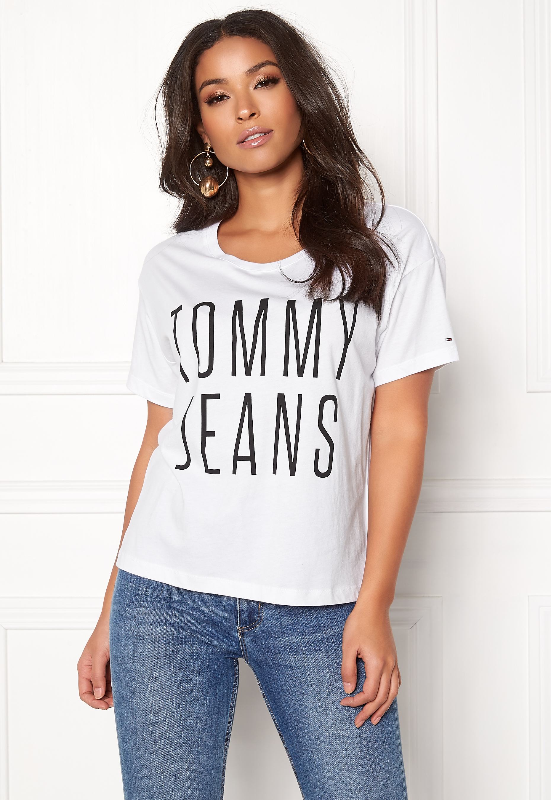 tommy jeans cropped shirt